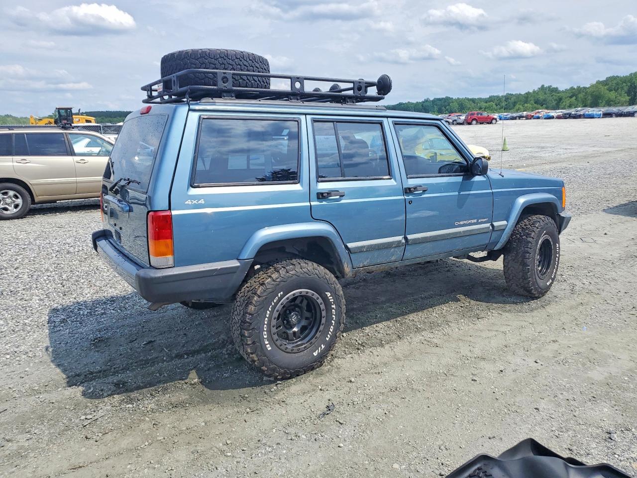 1999 Jeep Cherokee Sport Blue vin: 1J4FF68S2XL634687