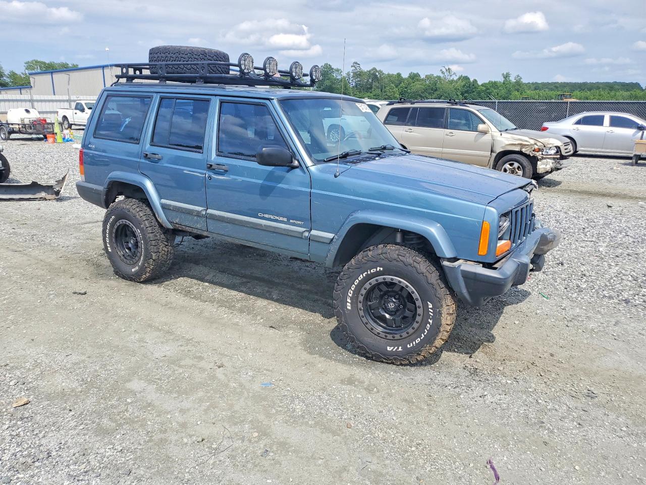 1999 Jeep Cherokee Sport Blue vin: 1J4FF68S2XL634687