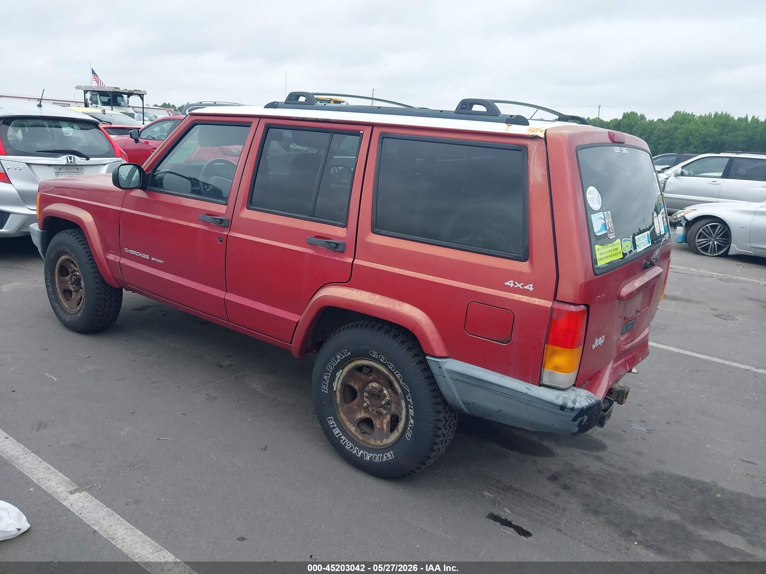 1999 Jeep Cherokee Classic/sport Красный vin: 1J4FF68S3XL550667