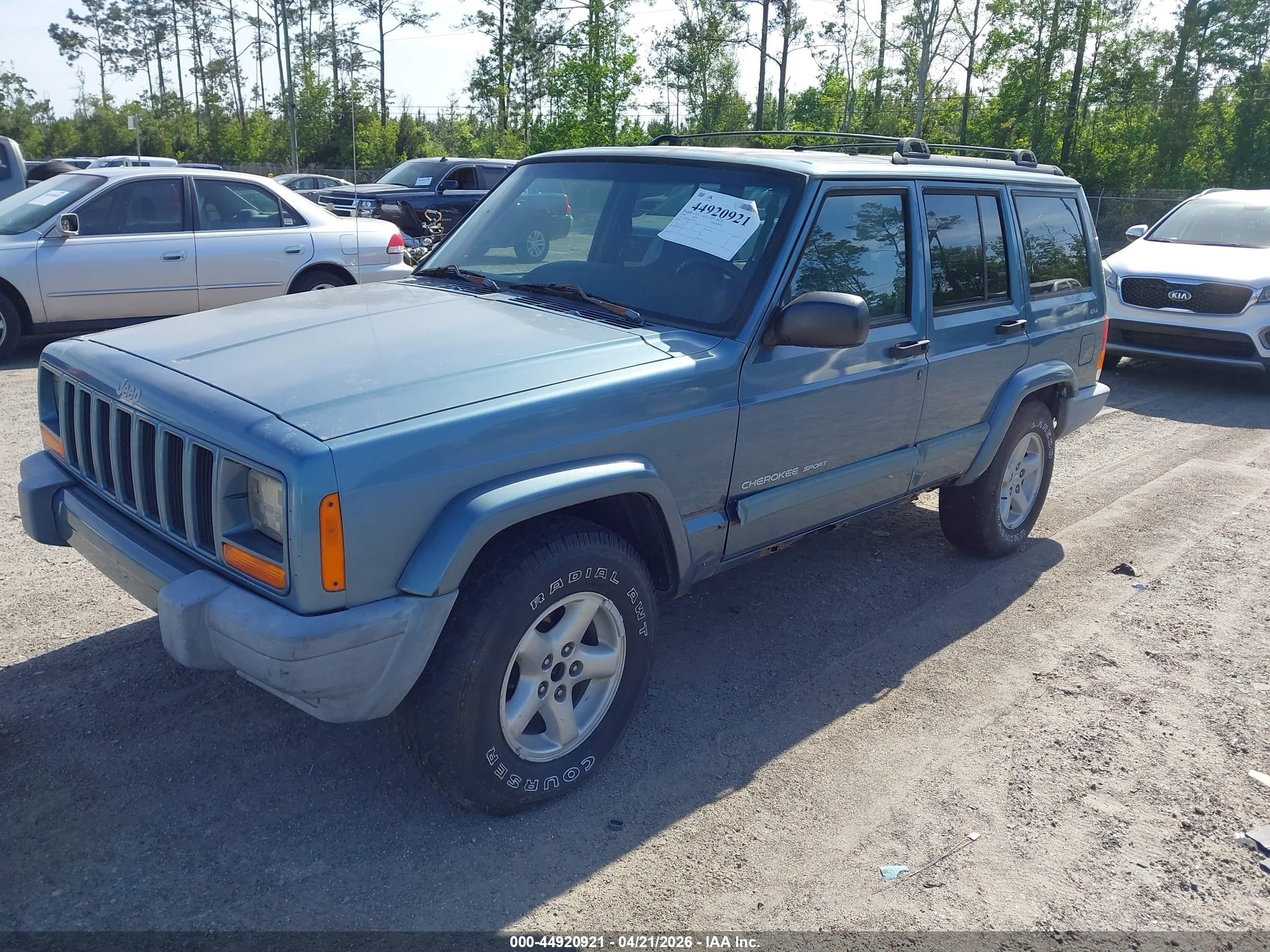 1999 Jeep Cherokee Classic/sport Синий vin: 1J4FF68S3XL623679