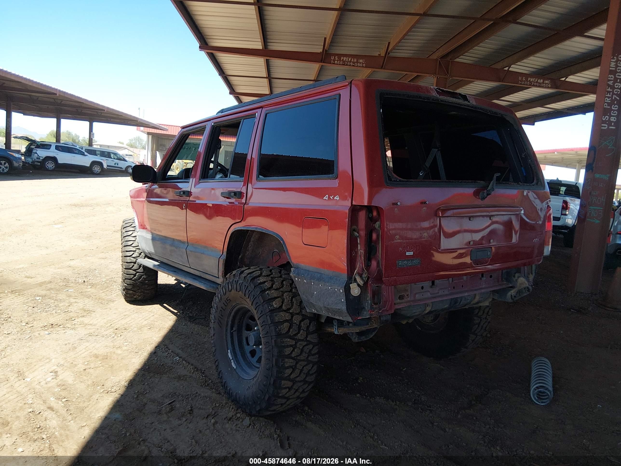 1999 Jeep Cherokee Classic/sport Red vin: 1J4FF68S4XL626770