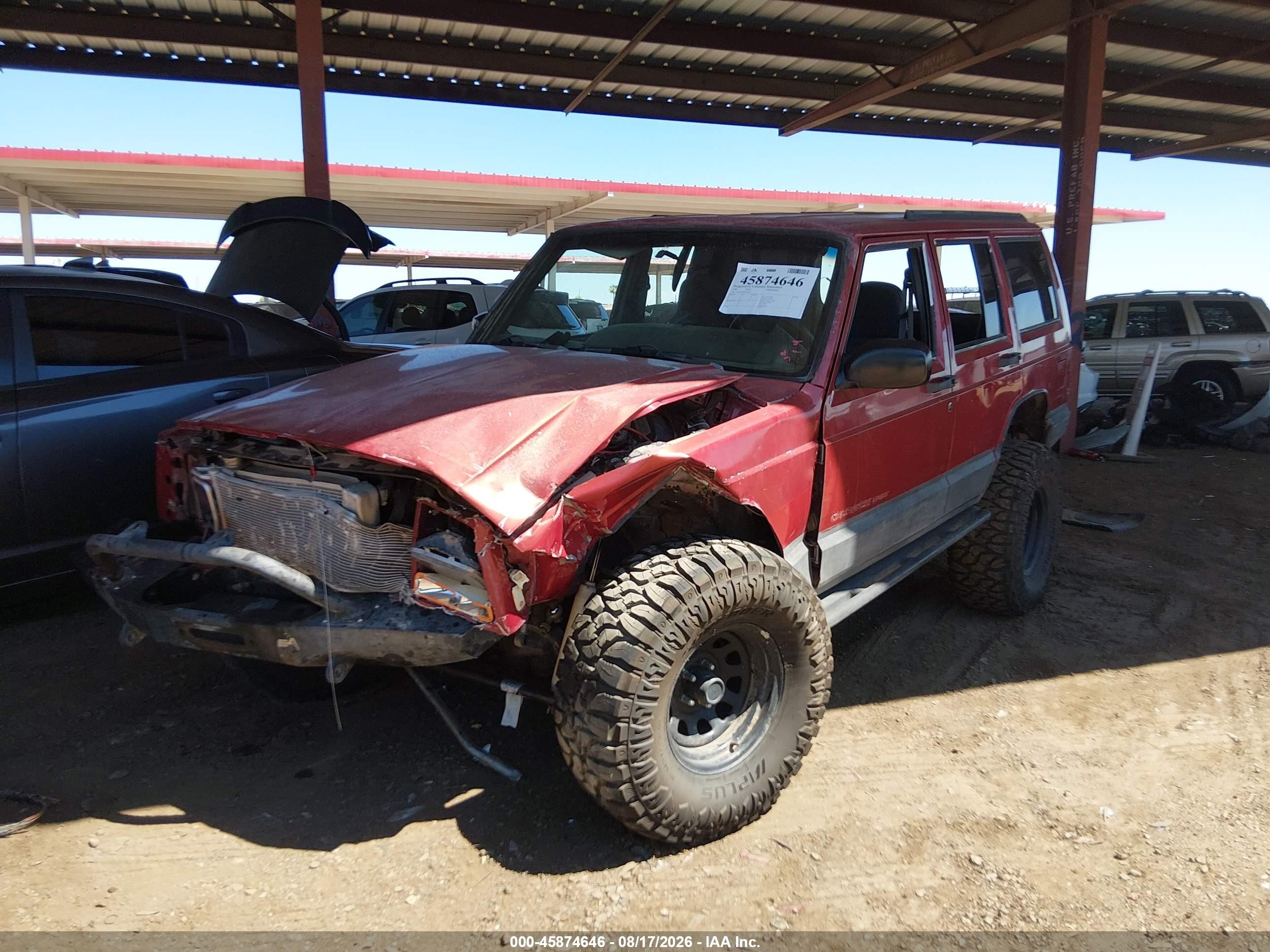1999 Jeep Cherokee Classic/sport Red vin: 1J4FF68S4XL626770