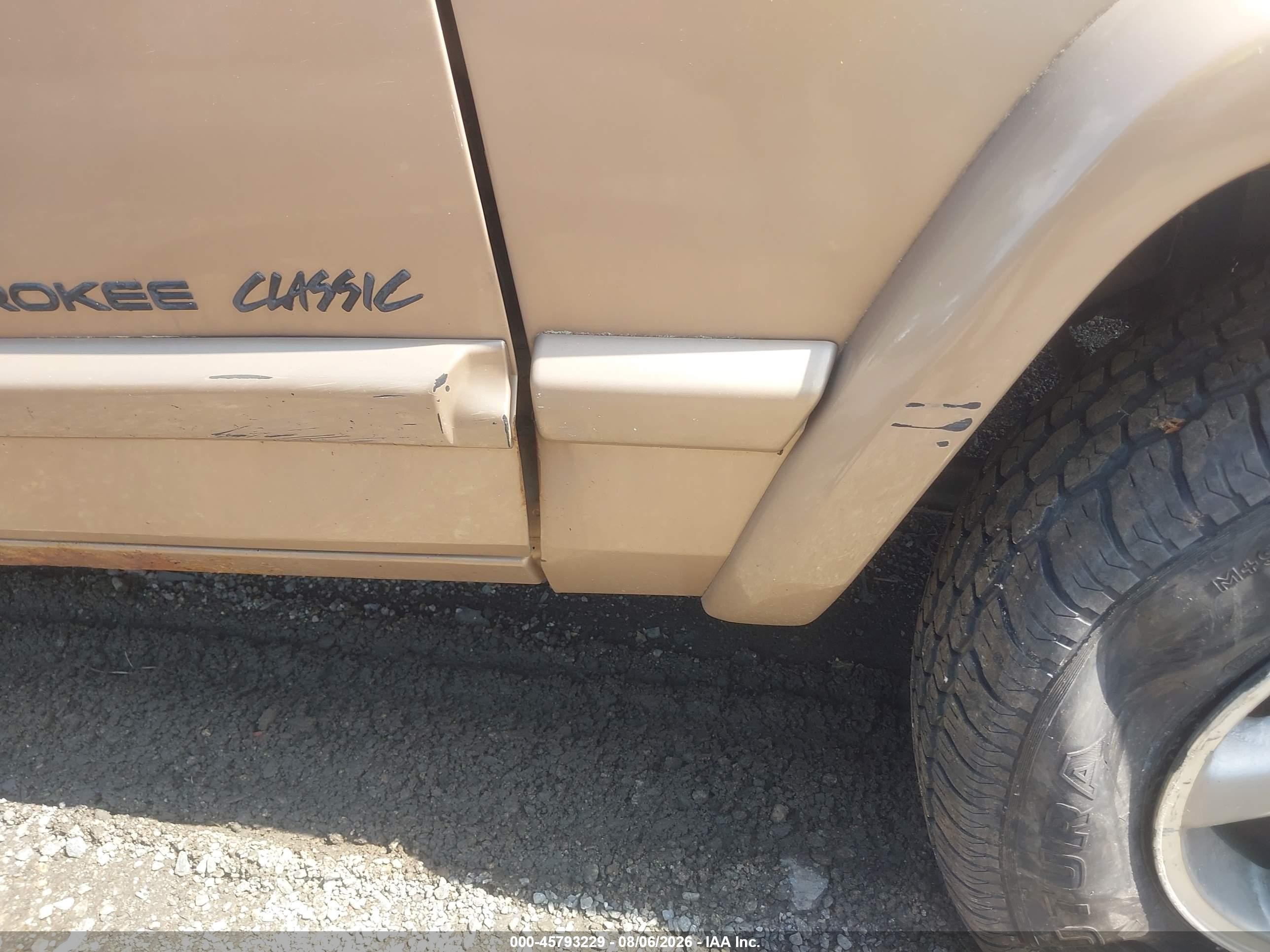 1999 Jeep Cherokee Classic/sport Tan vin: 1J4FF68S5XL518027