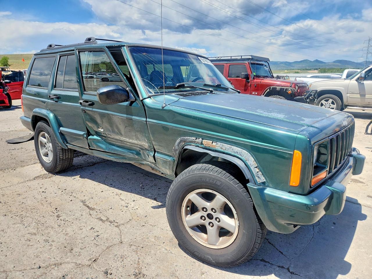 1999 Jeep Cherokee Sport/classic Green vin: 1J4FF68S5XL607970