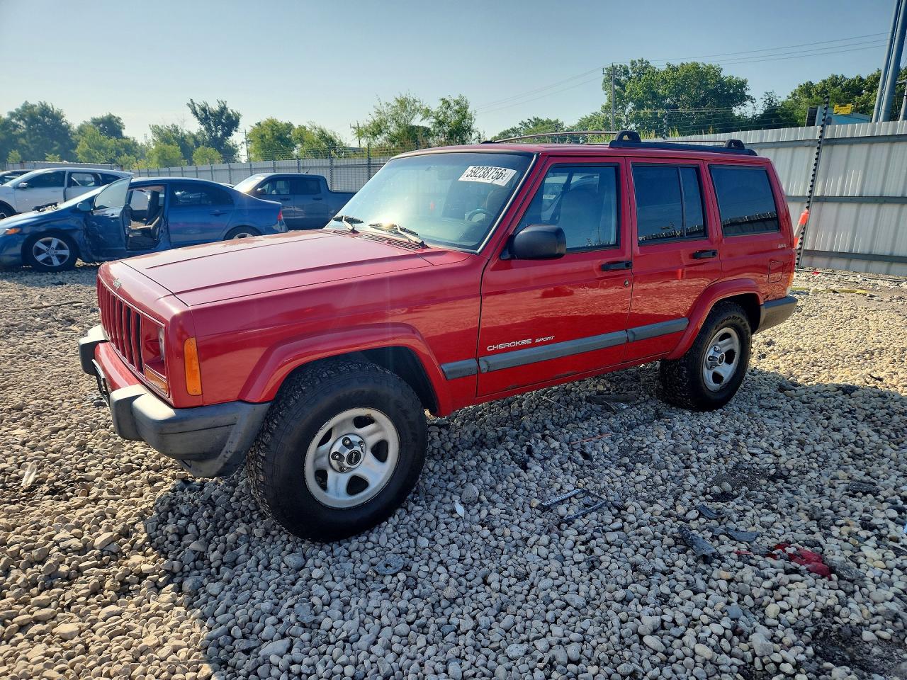 1999 Jeep Cherokee Red vin: 1J4FF68S5XL614739