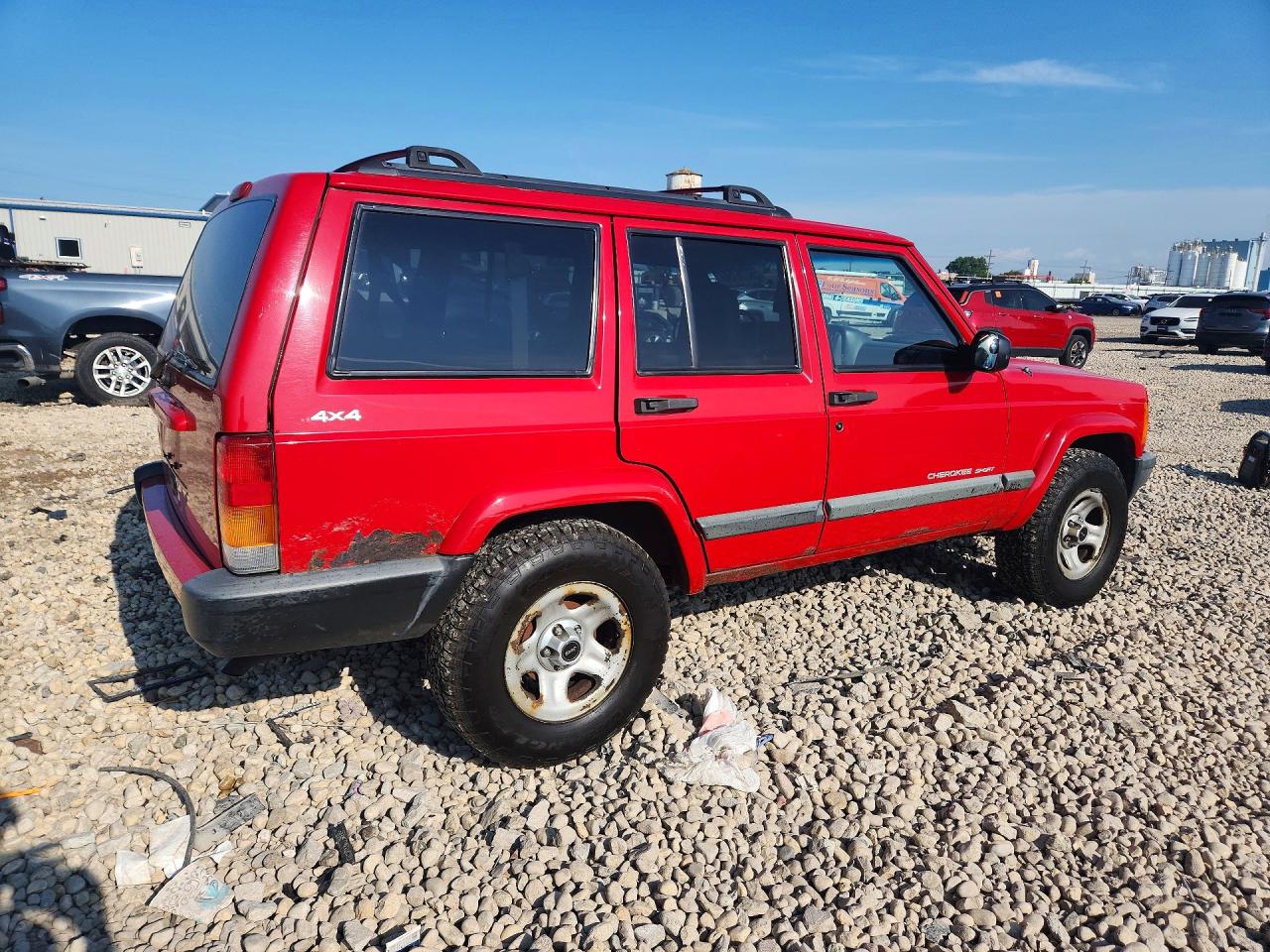 1999 Jeep Cherokee Red vin: 1J4FF68S5XL614739