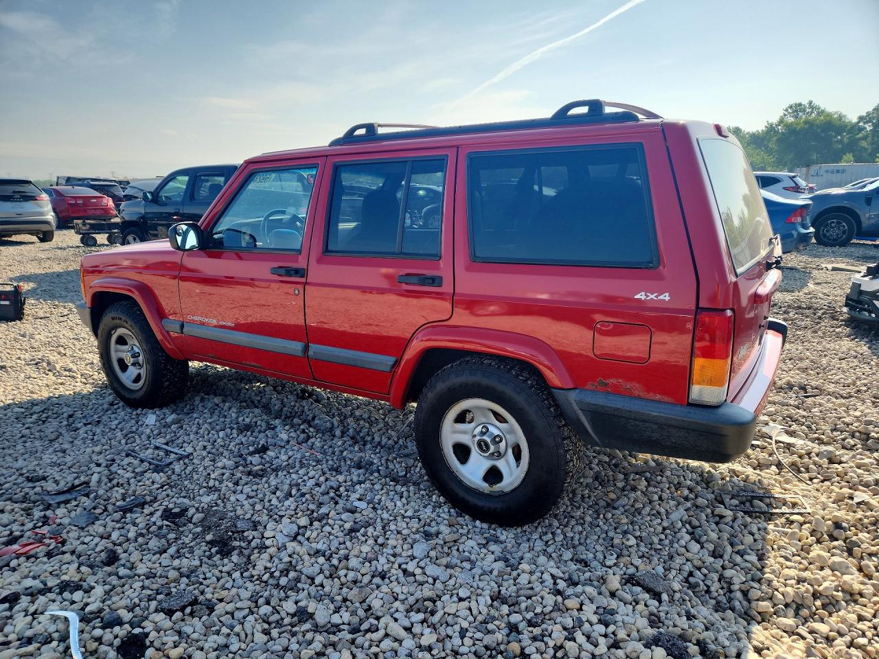 1999 Jeep Cherokee Red vin: 1J4FF68S5XL614739