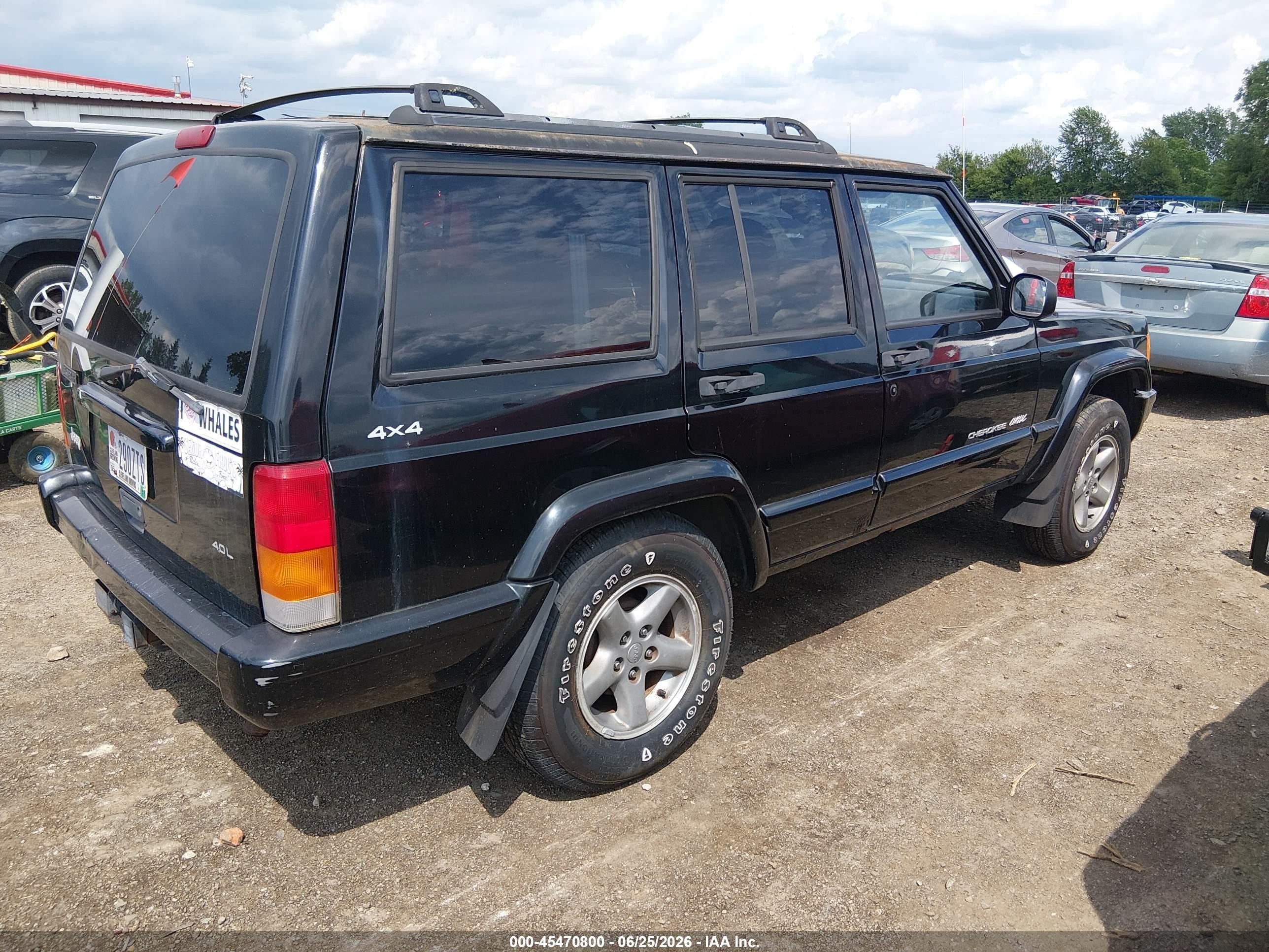 1999 Jeep Cherokee Classic/sport Black vin: 1J4FF68S5XL627071