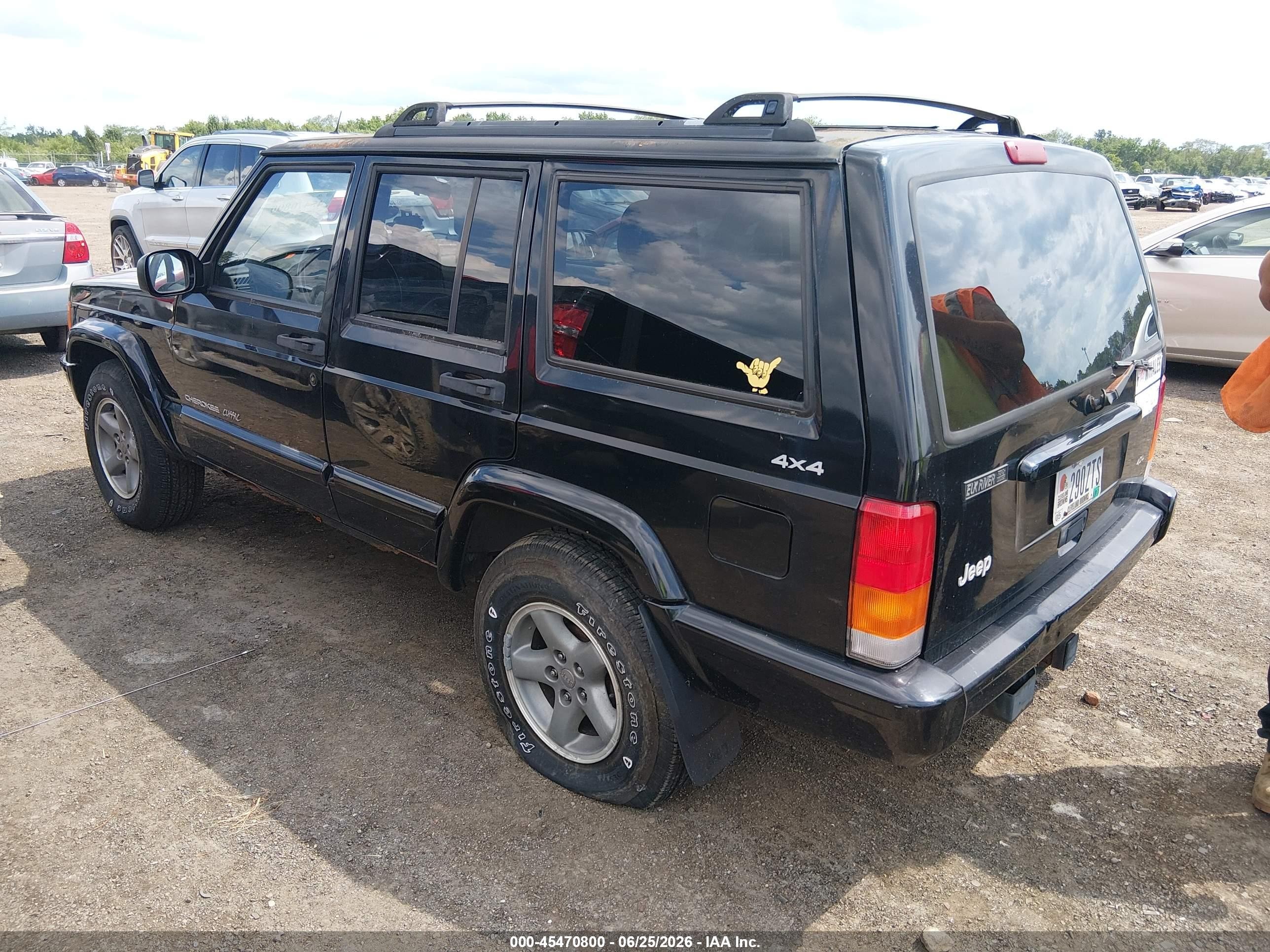 1999 Jeep Cherokee Classic/sport Black vin: 1J4FF68S5XL627071