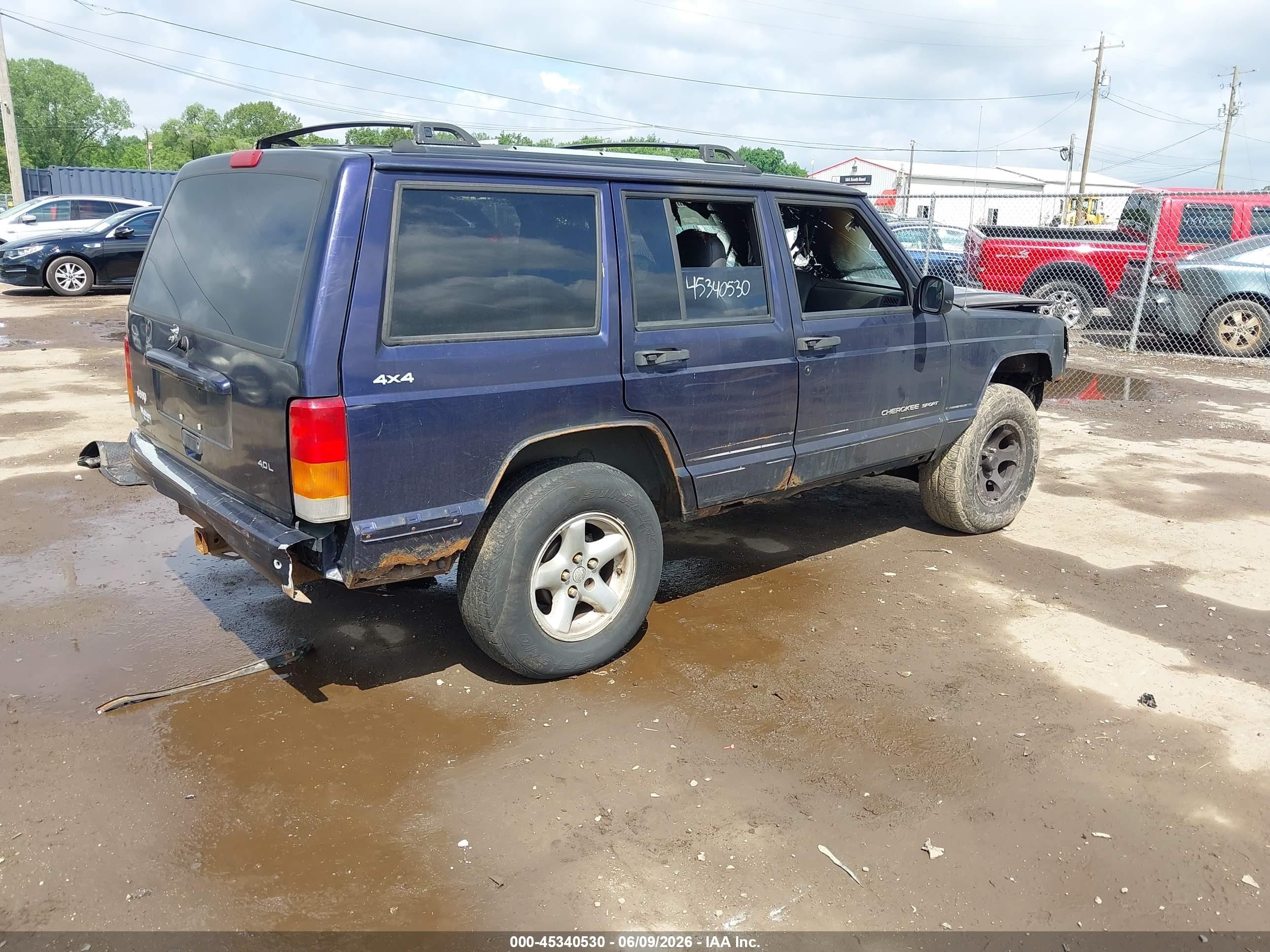 1999 Jeep Cherokee Classic/sport Blue vin: 1J4FF68S6XL647913