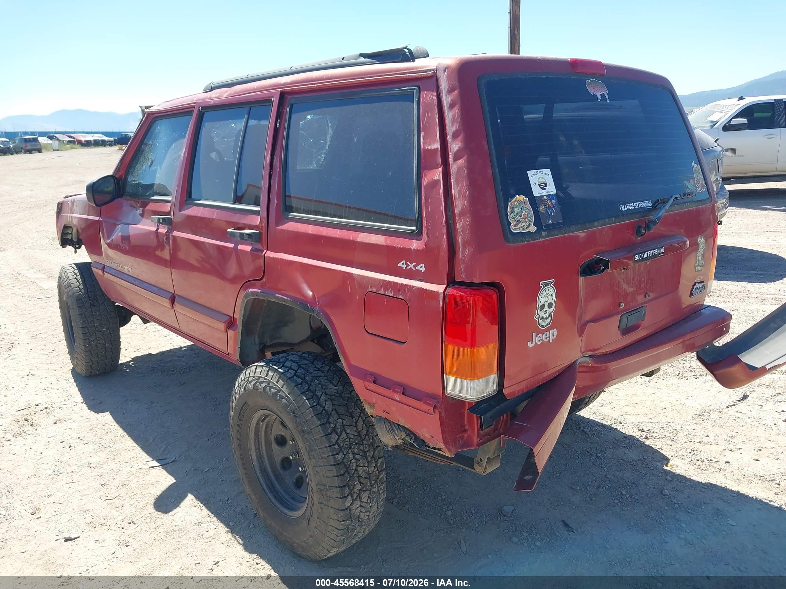 1999 Jeep Cherokee Classic/sport Red vin: 1J4FF68S7XL534181