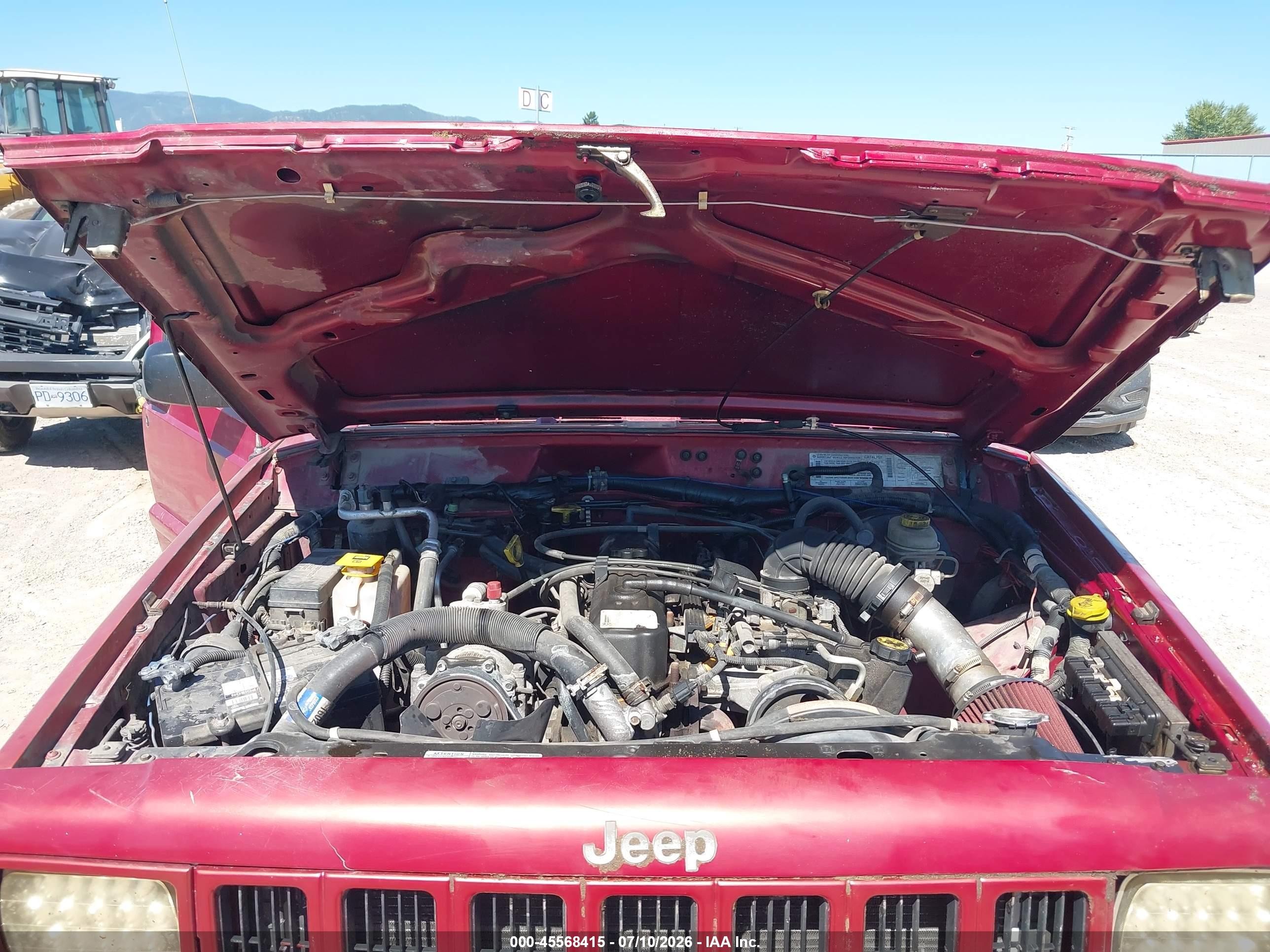 1999 Jeep Cherokee Classic/sport Red vin: 1J4FF68S7XL534181