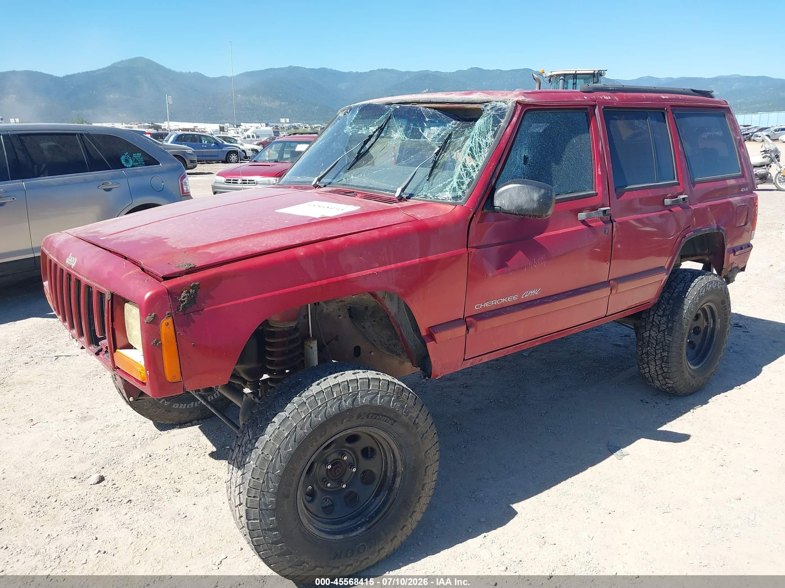 1999 Jeep Cherokee Classic/sport Red vin: 1J4FF68S7XL534181