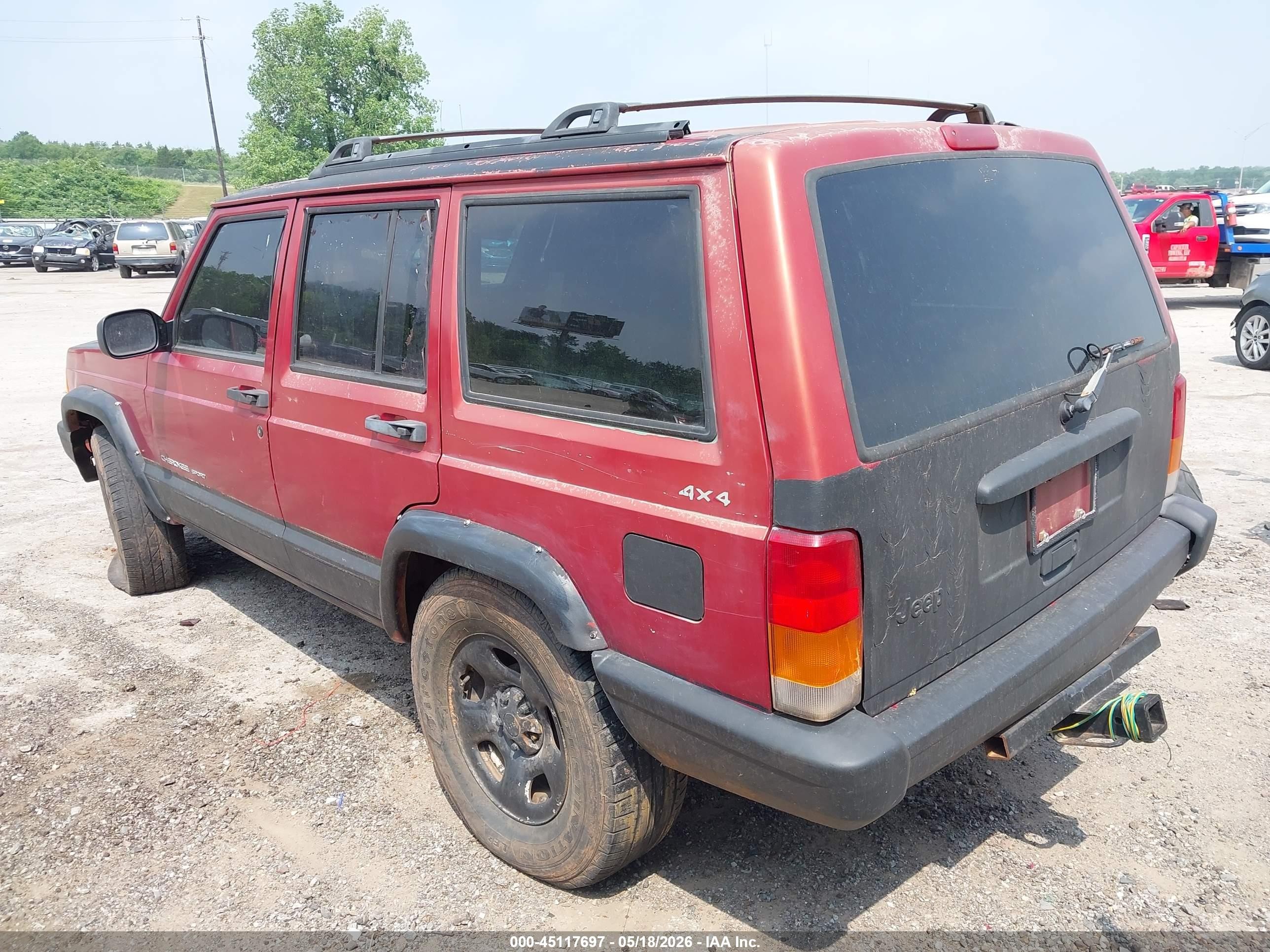 1999 Jeep Cherokee Classic/sport Red vin: 1J4FF68S7XL632160