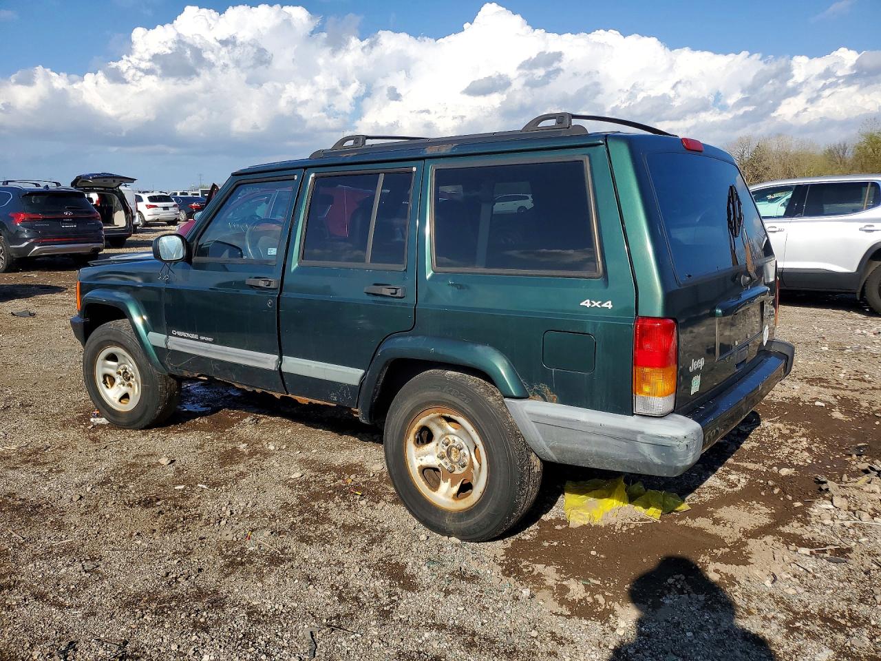 1999 Jeep Cherokee Green vin: 1J4FF68S7XL634765
