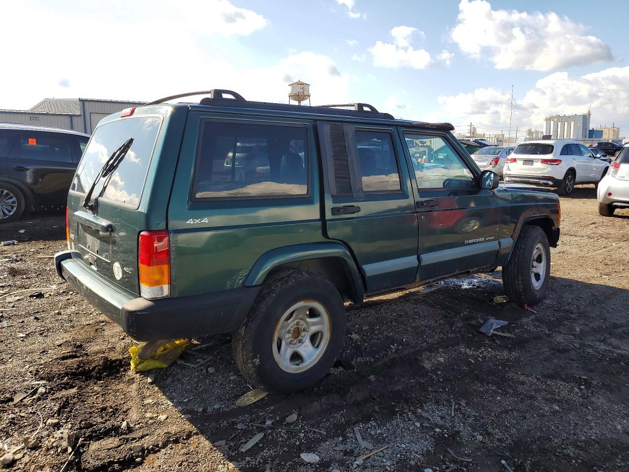1999 Jeep Cherokee Green vin: 1J4FF68S7XL634765