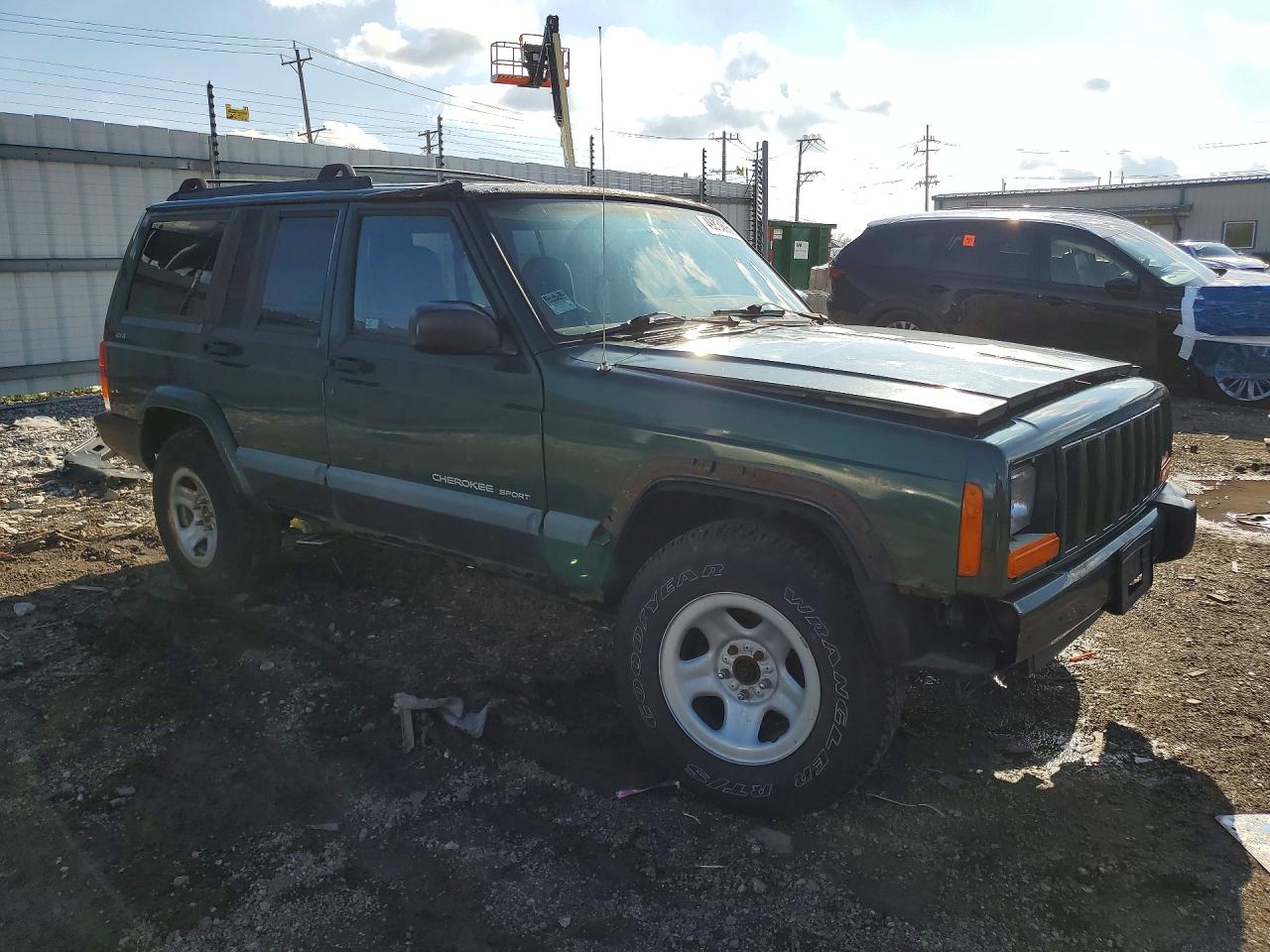 1999 Jeep Cherokee Green vin: 1J4FF68S7XL634765