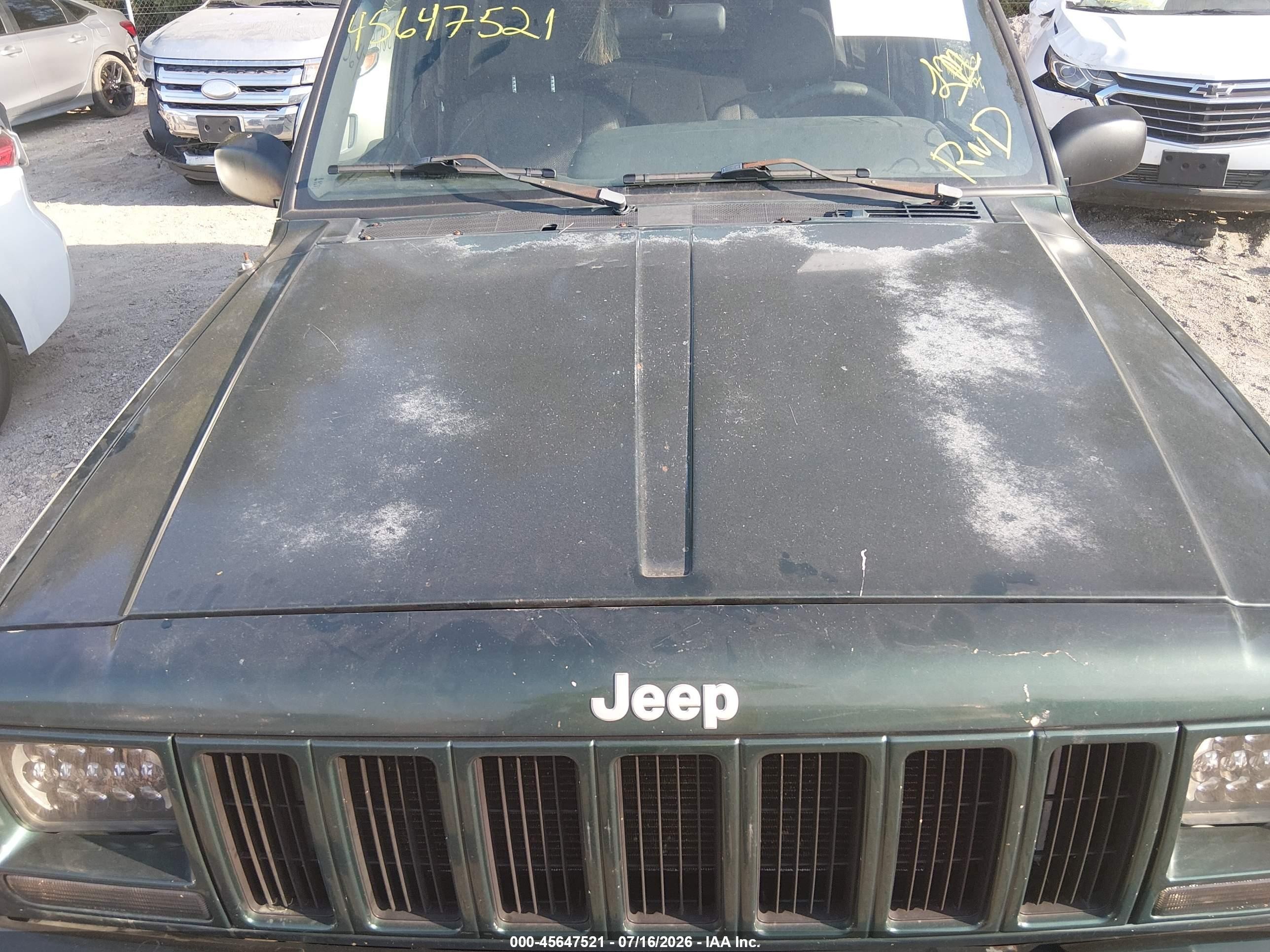1999 Jeep Cherokee Classic/sport Green vin: 1J4FF68S8XL564631