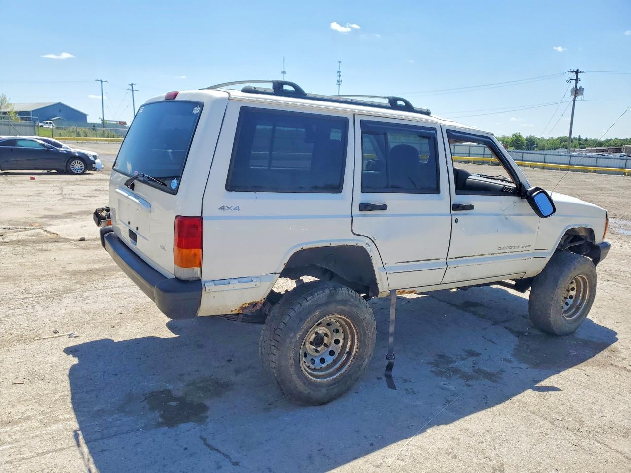 1999 Jeep Cherokee Sport White vin: 1J4FF68S9XL521111