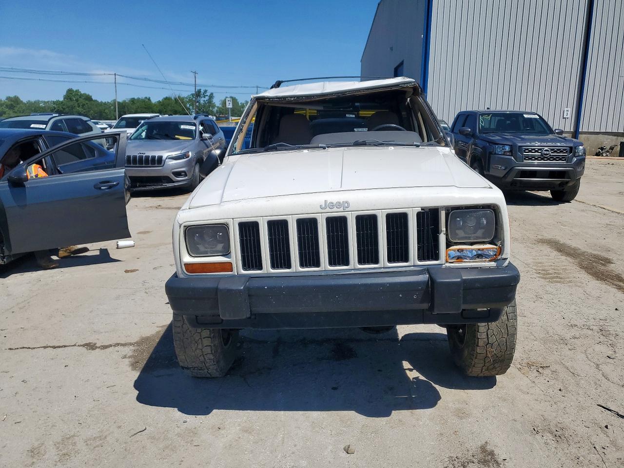 1999 Jeep Cherokee Sport White vin: 1J4FF68S9XL521111