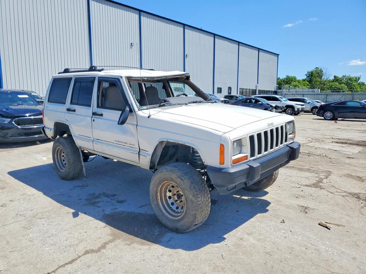 1999 Jeep Cherokee Sport White vin: 1J4FF68S9XL521111