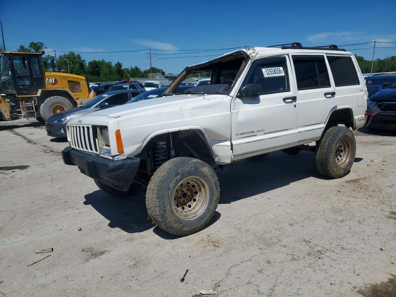 1999 Jeep Cherokee Sport White vin: 1J4FF68S9XL521111