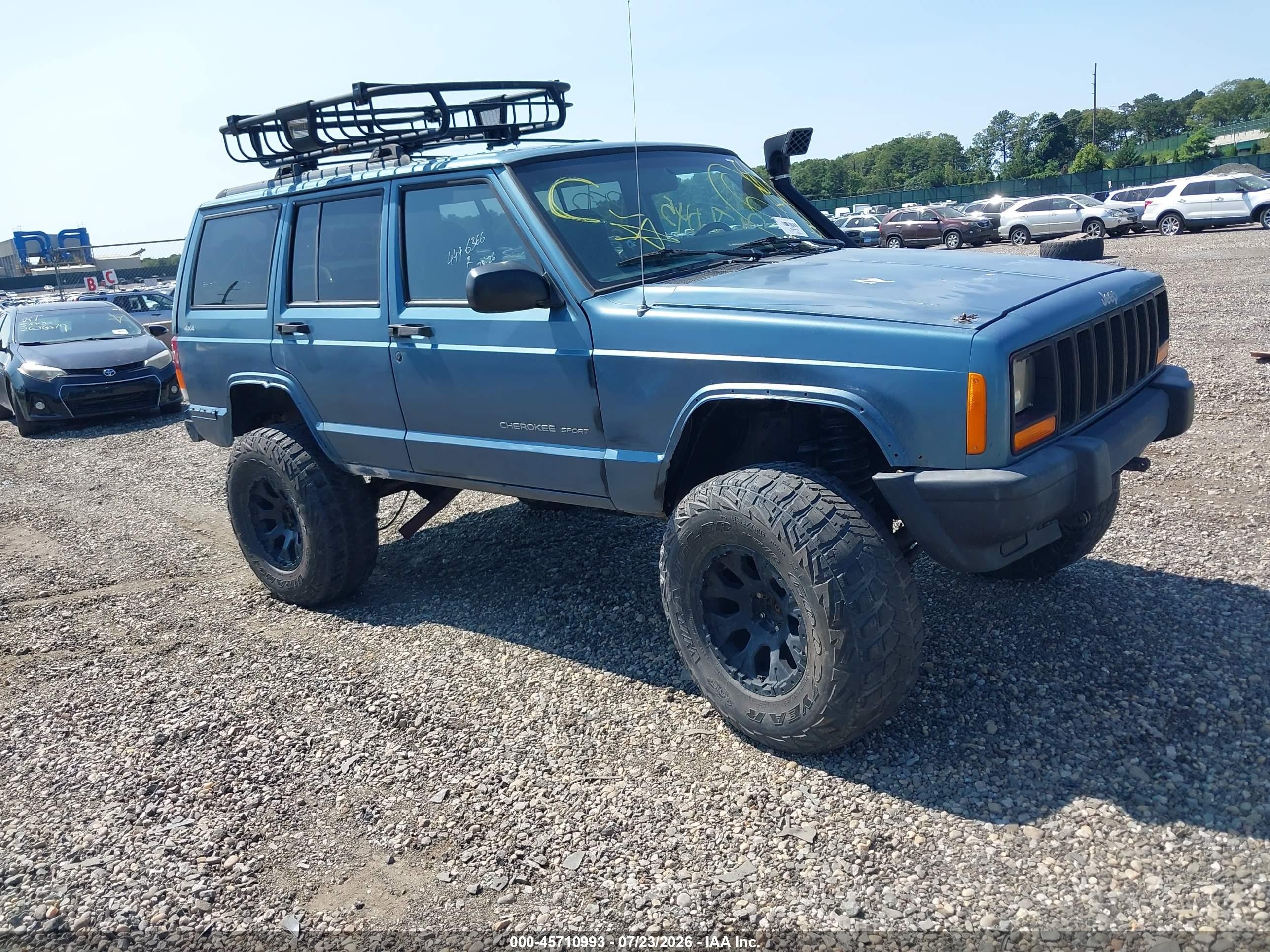 1999 Jeep Cherokee Classic/sport Blue vin: 1J4FF68S9XL551063