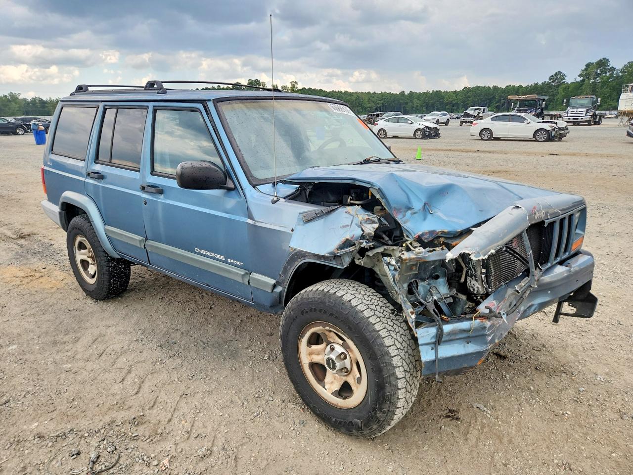 1999 Jeep Cherokee Sport Blue vin: 1J4FF68SXXL660440