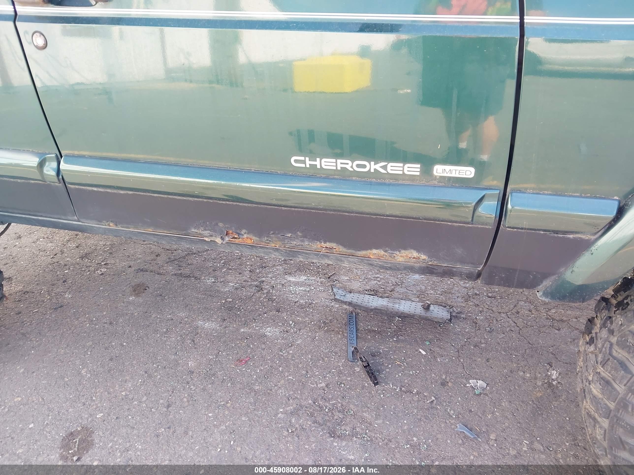 1999 Jeep Cherokee Limited Green vin: 1J4FF78S6XL537398