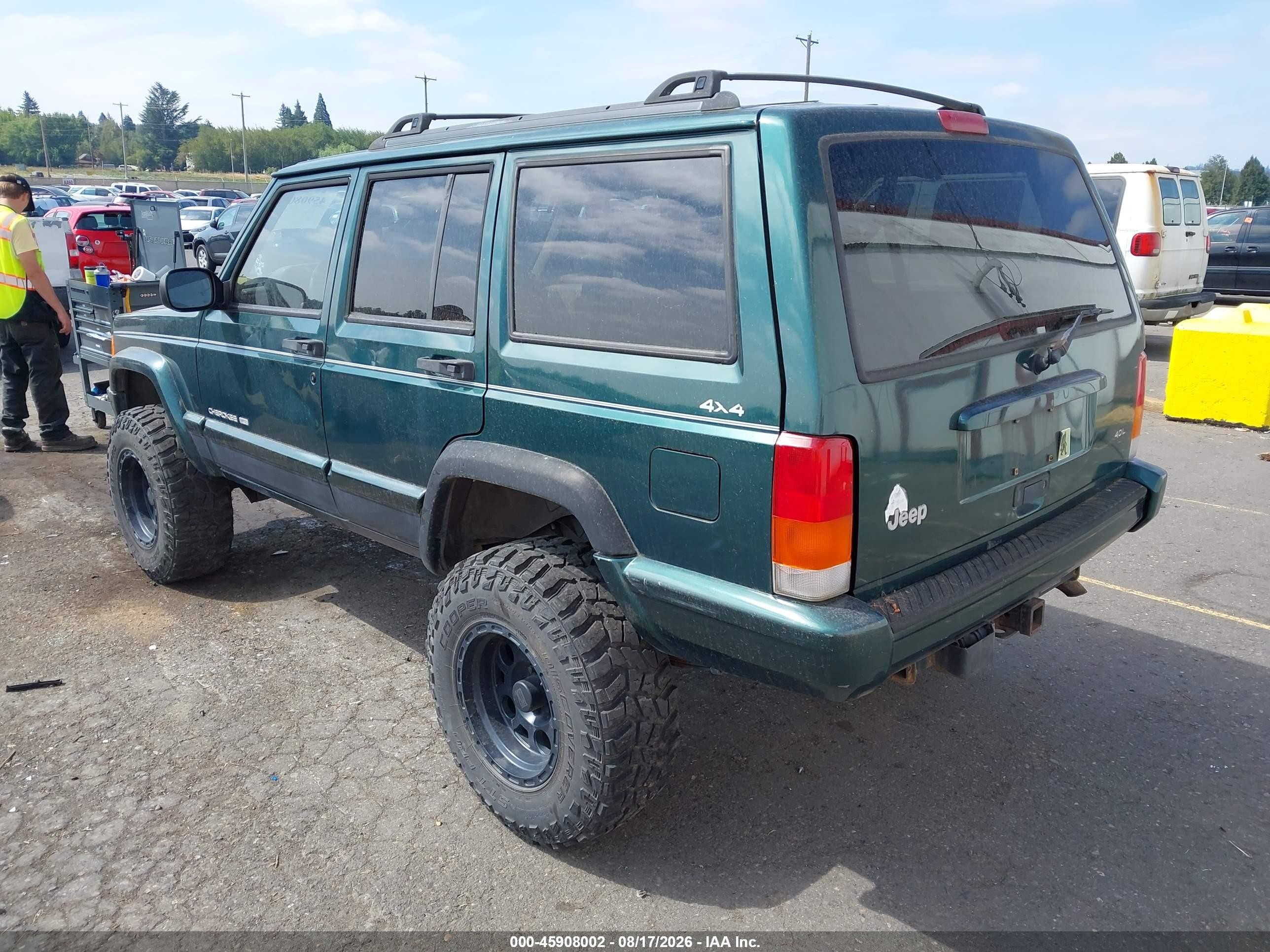 1999 Jeep Cherokee Limited Green vin: 1J4FF78S6XL537398