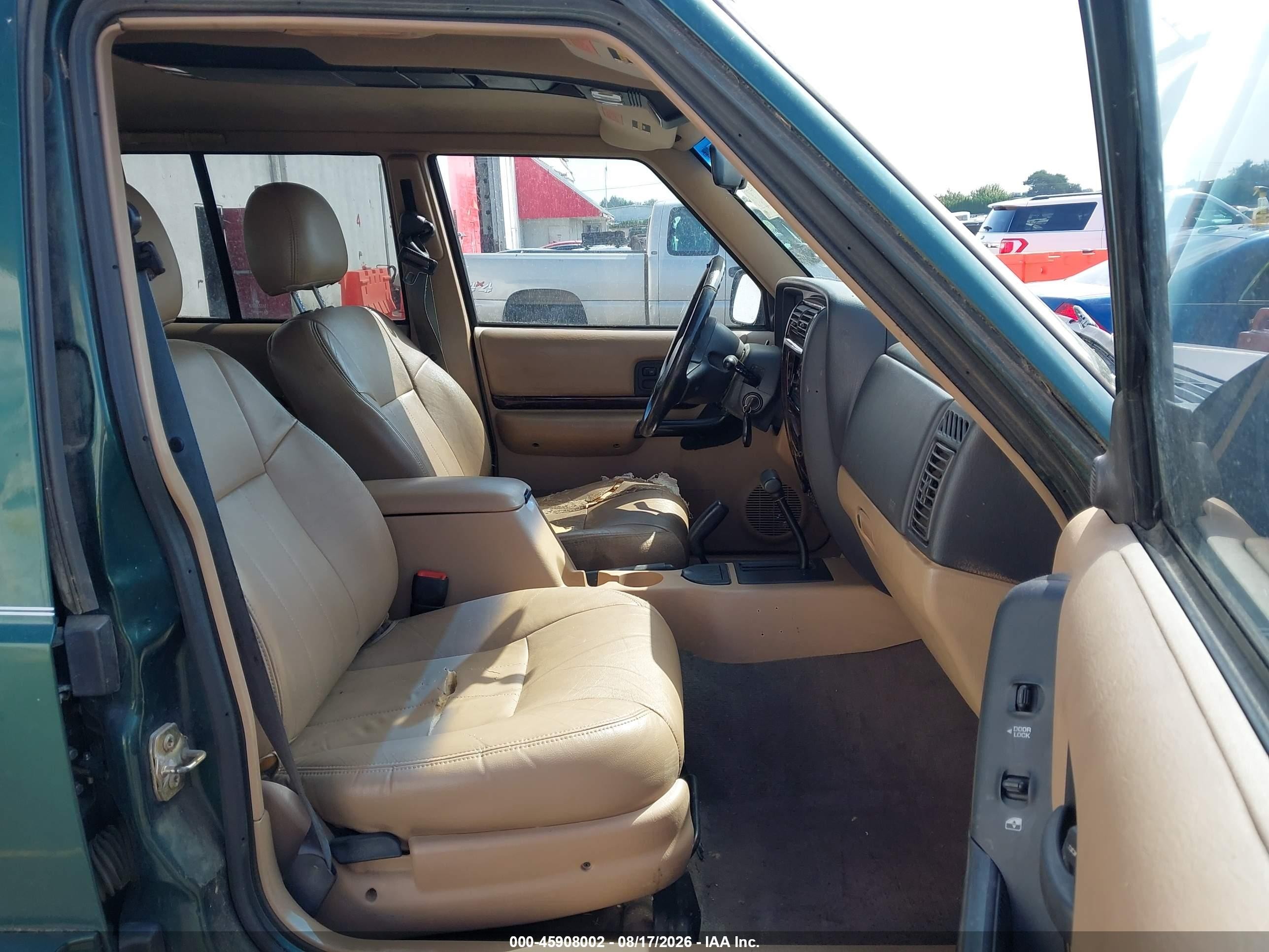 1999 Jeep Cherokee Limited Green vin: 1J4FF78S6XL537398