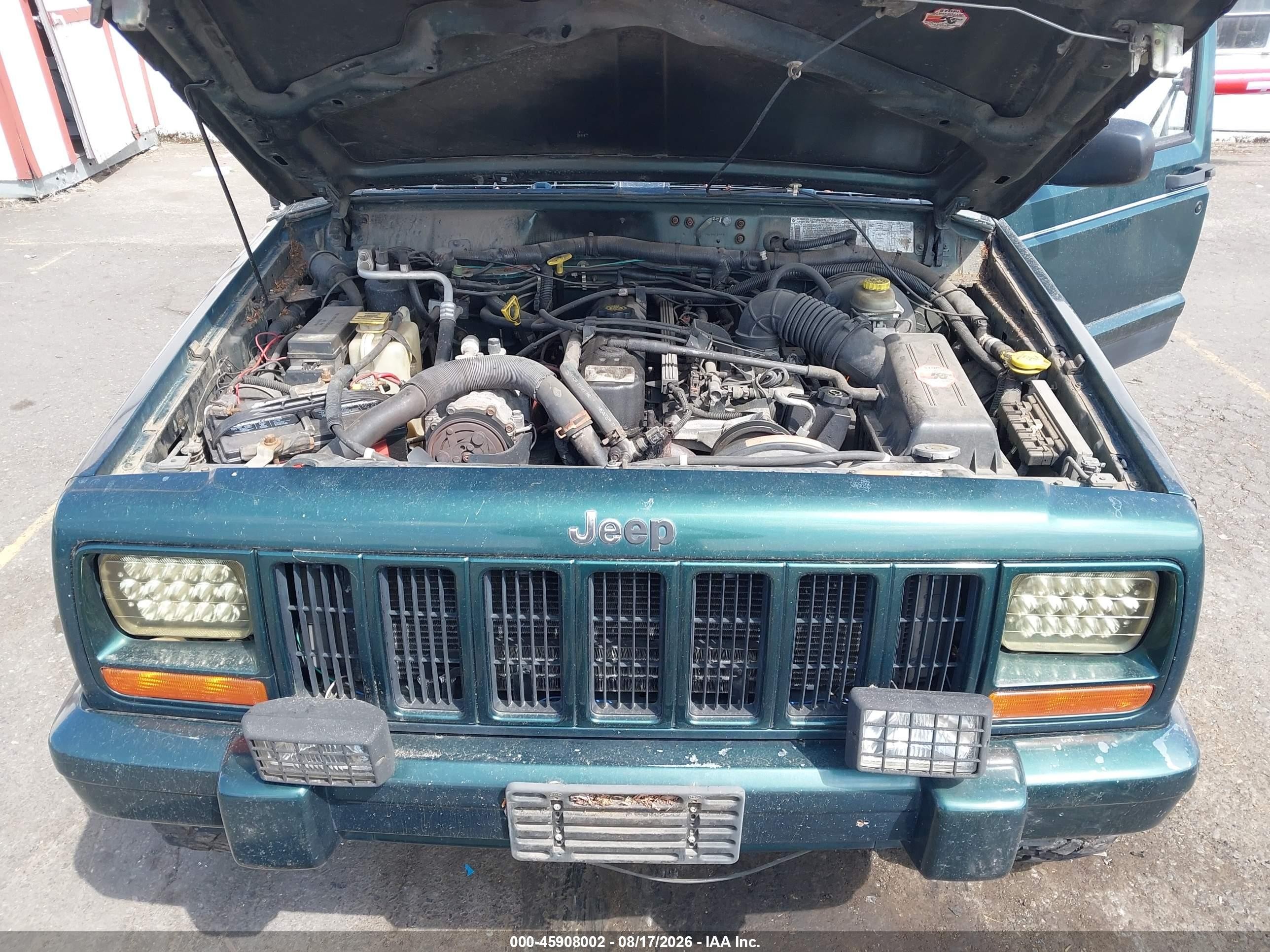 1999 Jeep Cherokee Limited Green vin: 1J4FF78S6XL537398