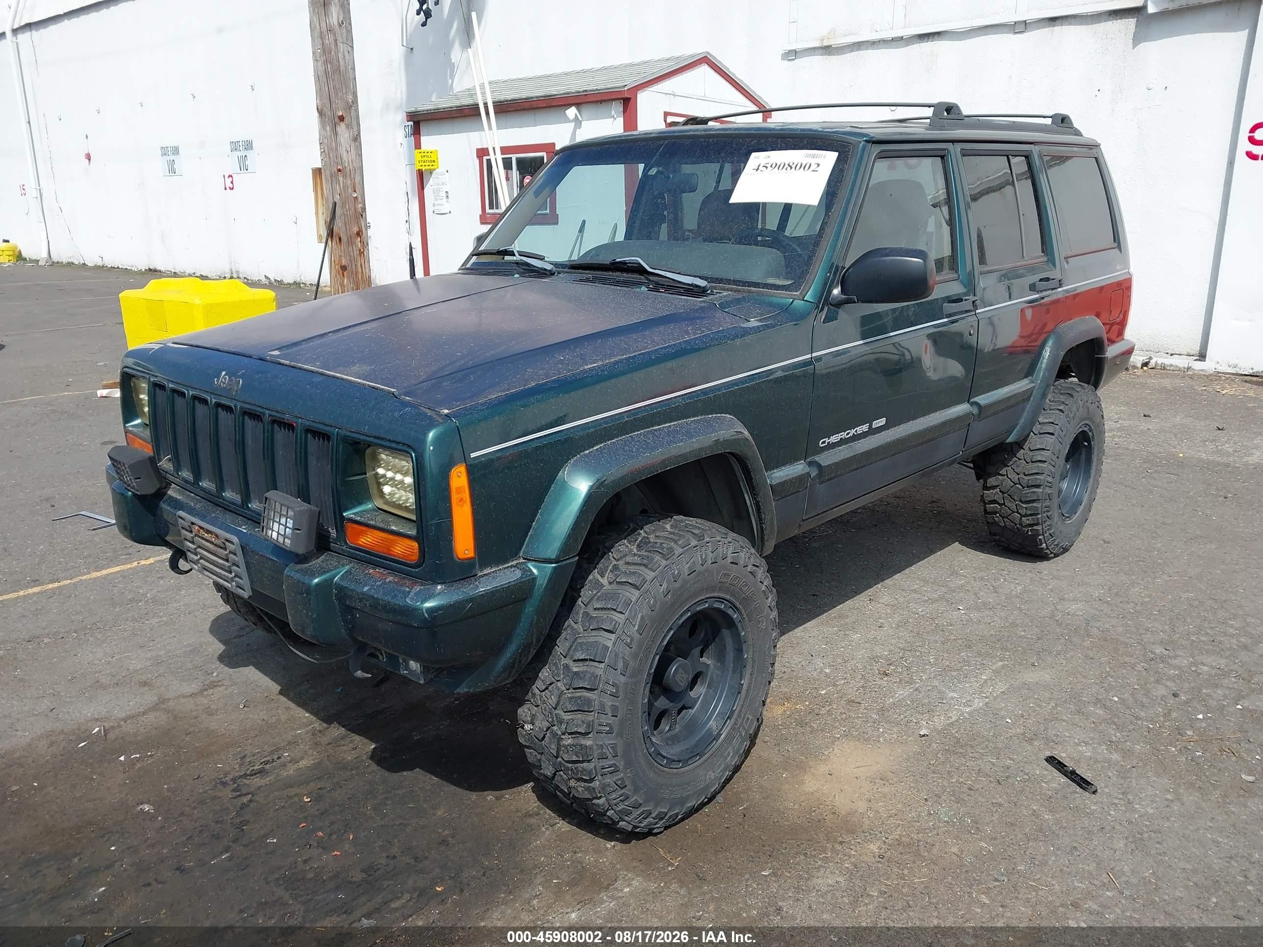 1999 Jeep Cherokee Limited Green vin: 1J4FF78S6XL537398