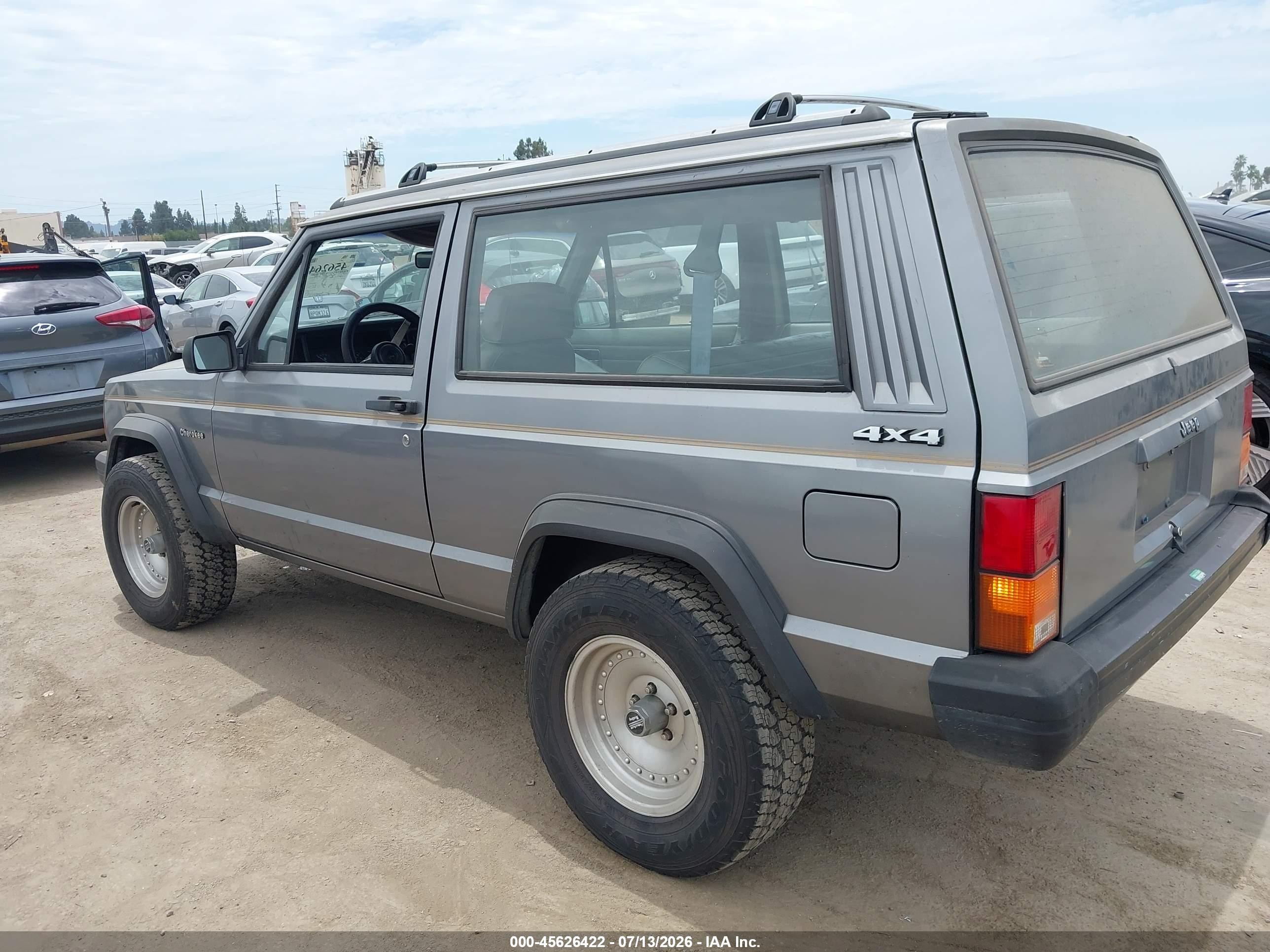 1991 Jeep Cherokee   Light Blue vin: 1J4FJ27P8ML556884