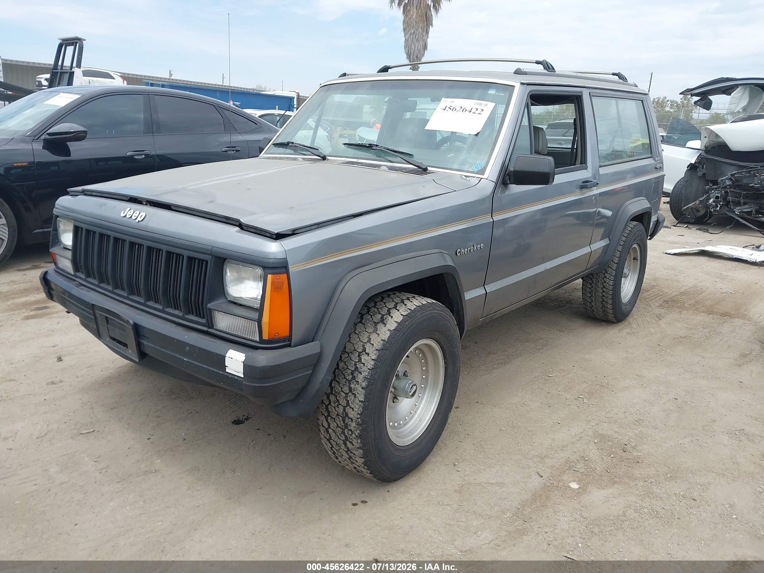 1991 Jeep Cherokee   Light Blue vin: 1J4FJ27P8ML556884