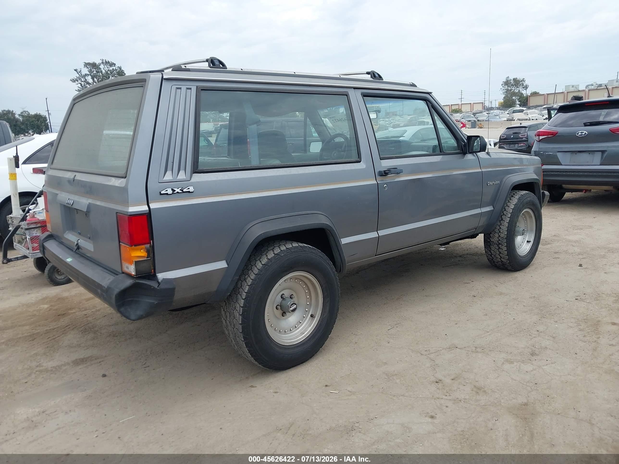 1991 Jeep Cherokee   Light Blue vin: 1J4FJ27P8ML556884