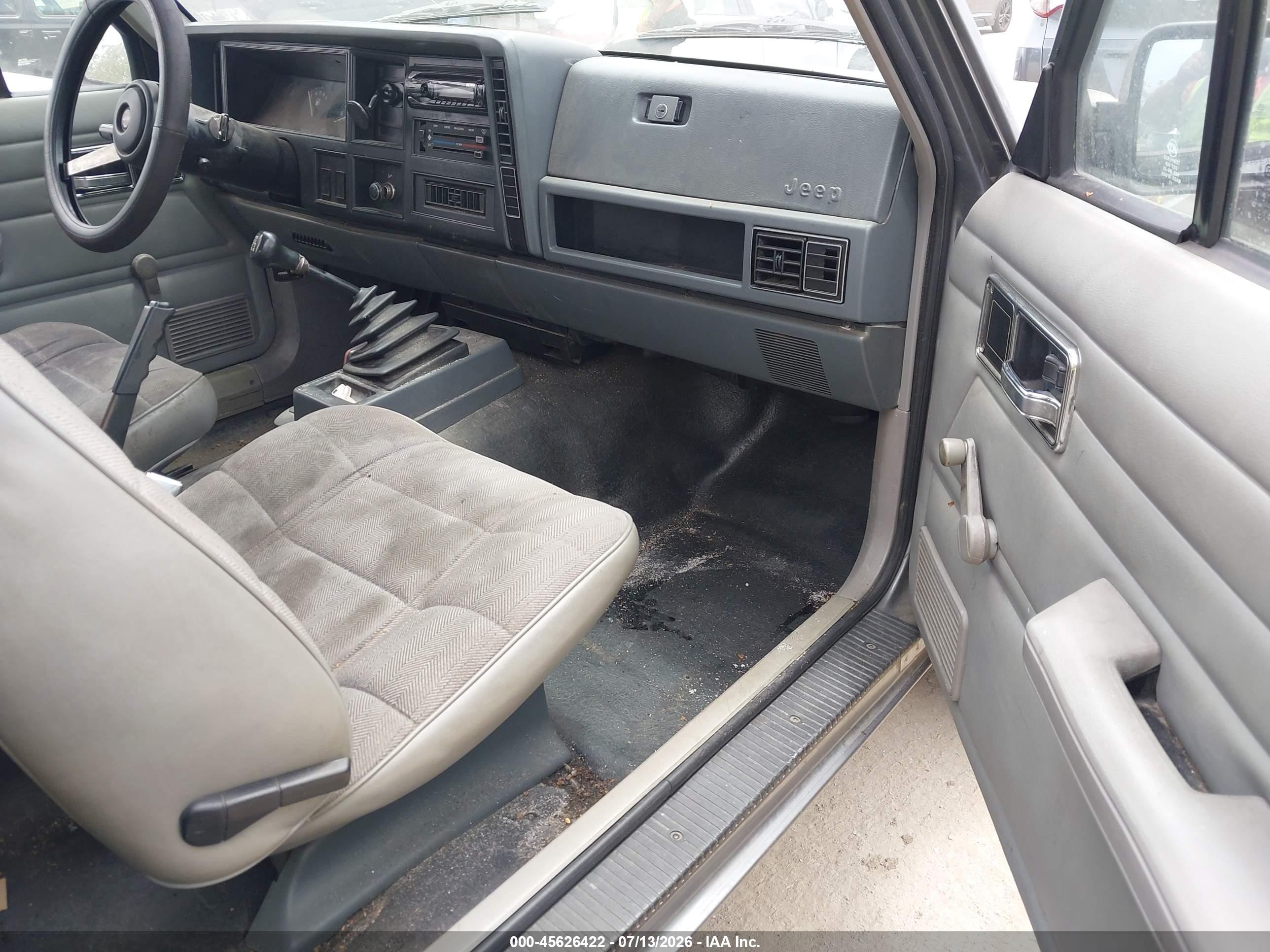 1991 Jeep Cherokee   Light Blue vin: 1J4FJ27P8ML556884