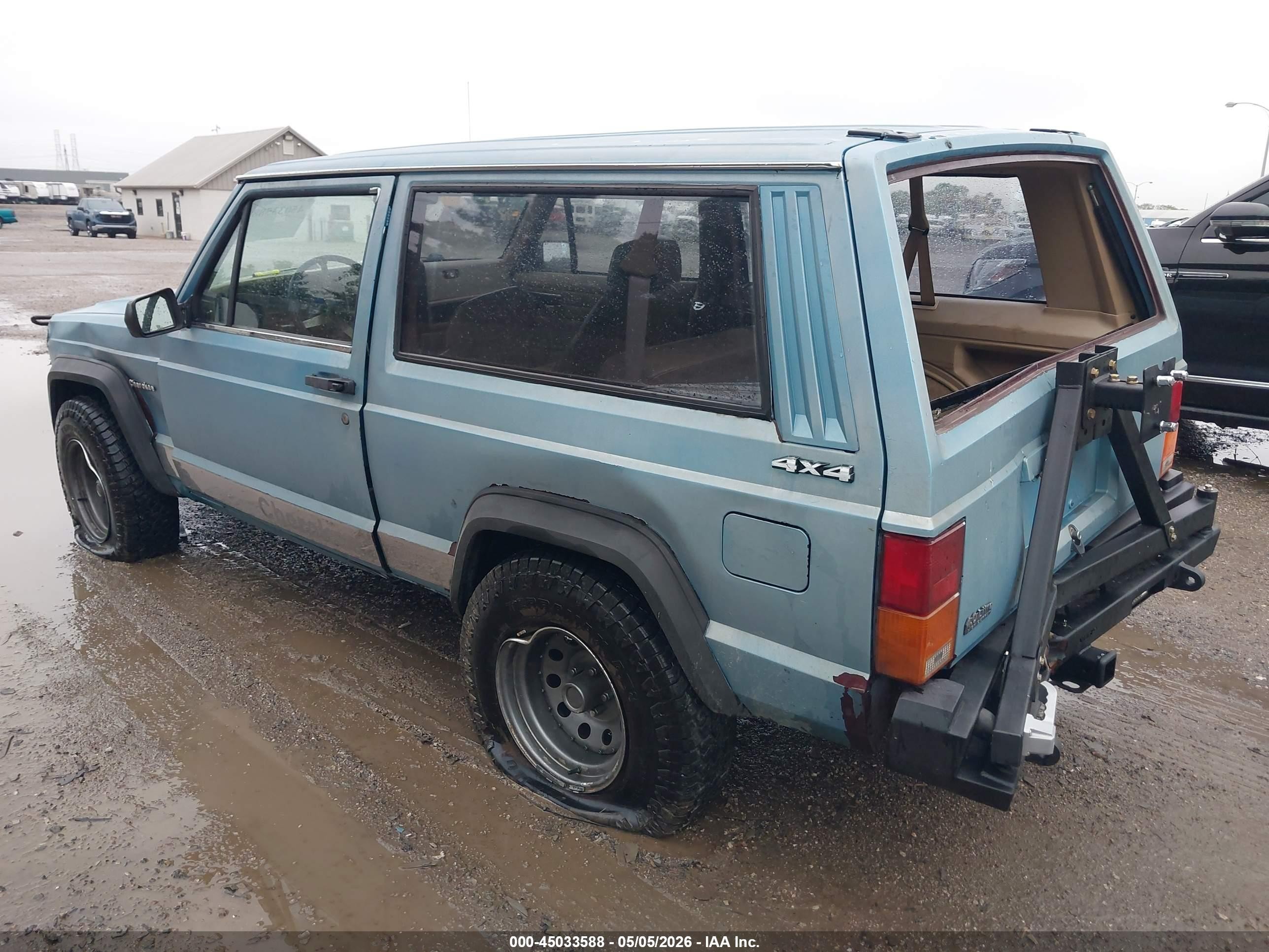 1992 Jeep Cherokee   Light Blue vin: 1J4FJ27S0NL230745