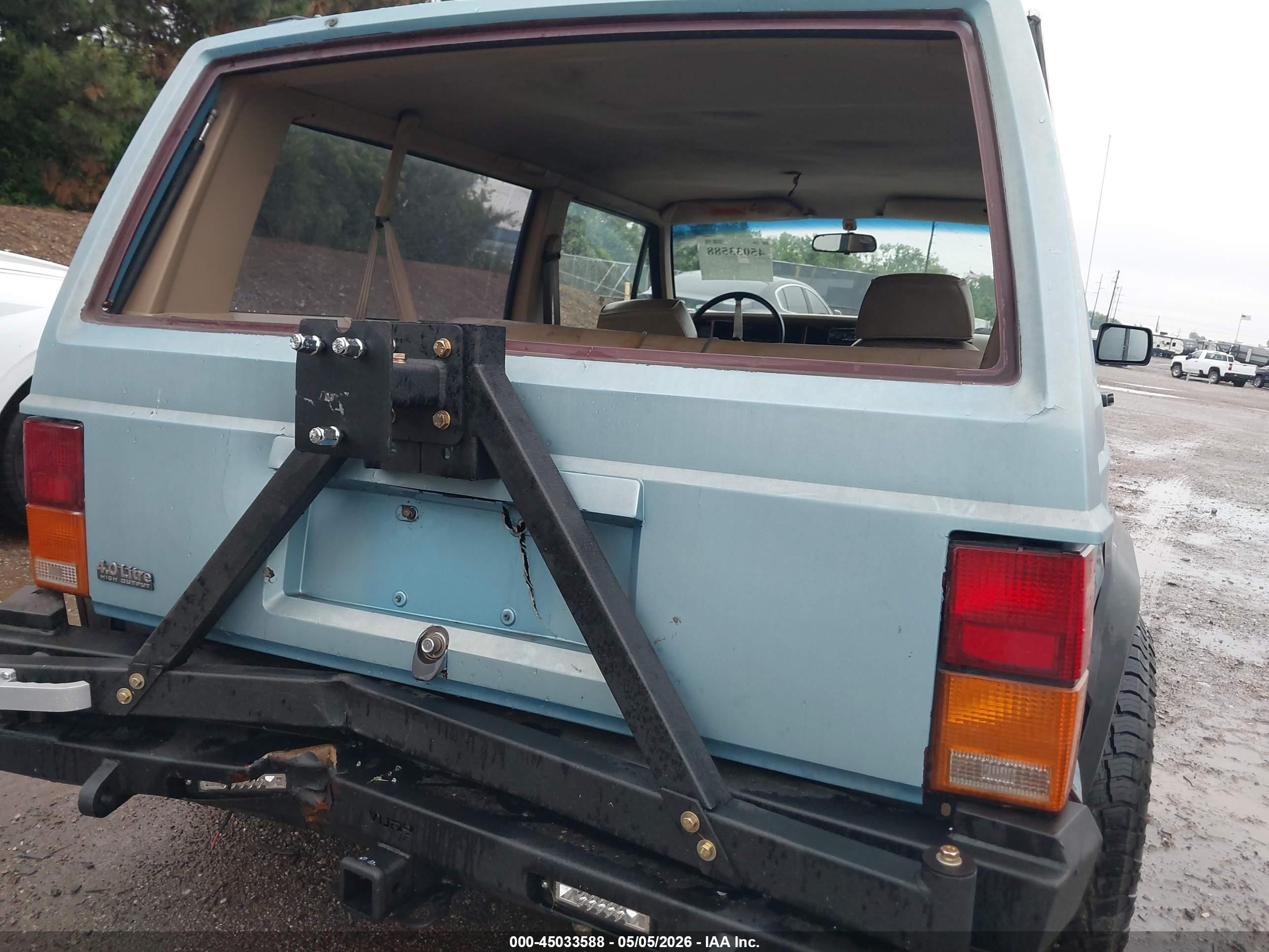 1992 Jeep Cherokee   Light Blue vin: 1J4FJ27S0NL230745