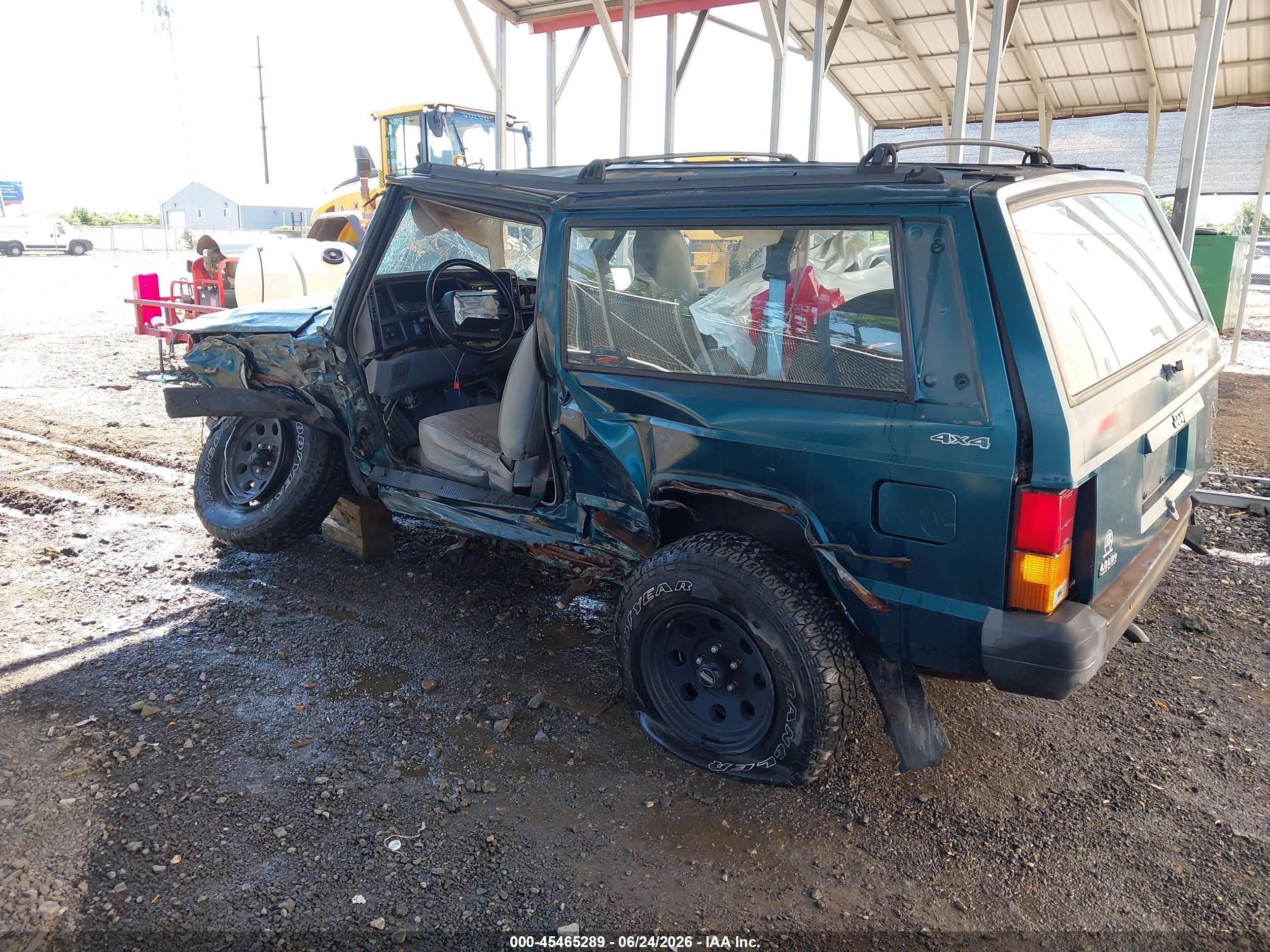 1996 Jeep Cherokee Se Green vin: 1J4FJ27S1TL278851