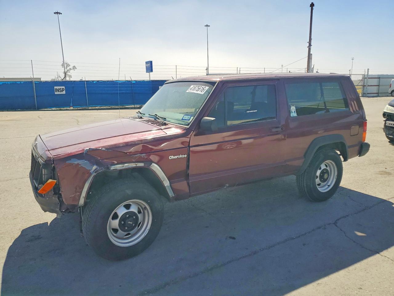 1993 Jeep Cherokee Maroon vin: 1J4FJ27S4PL562416