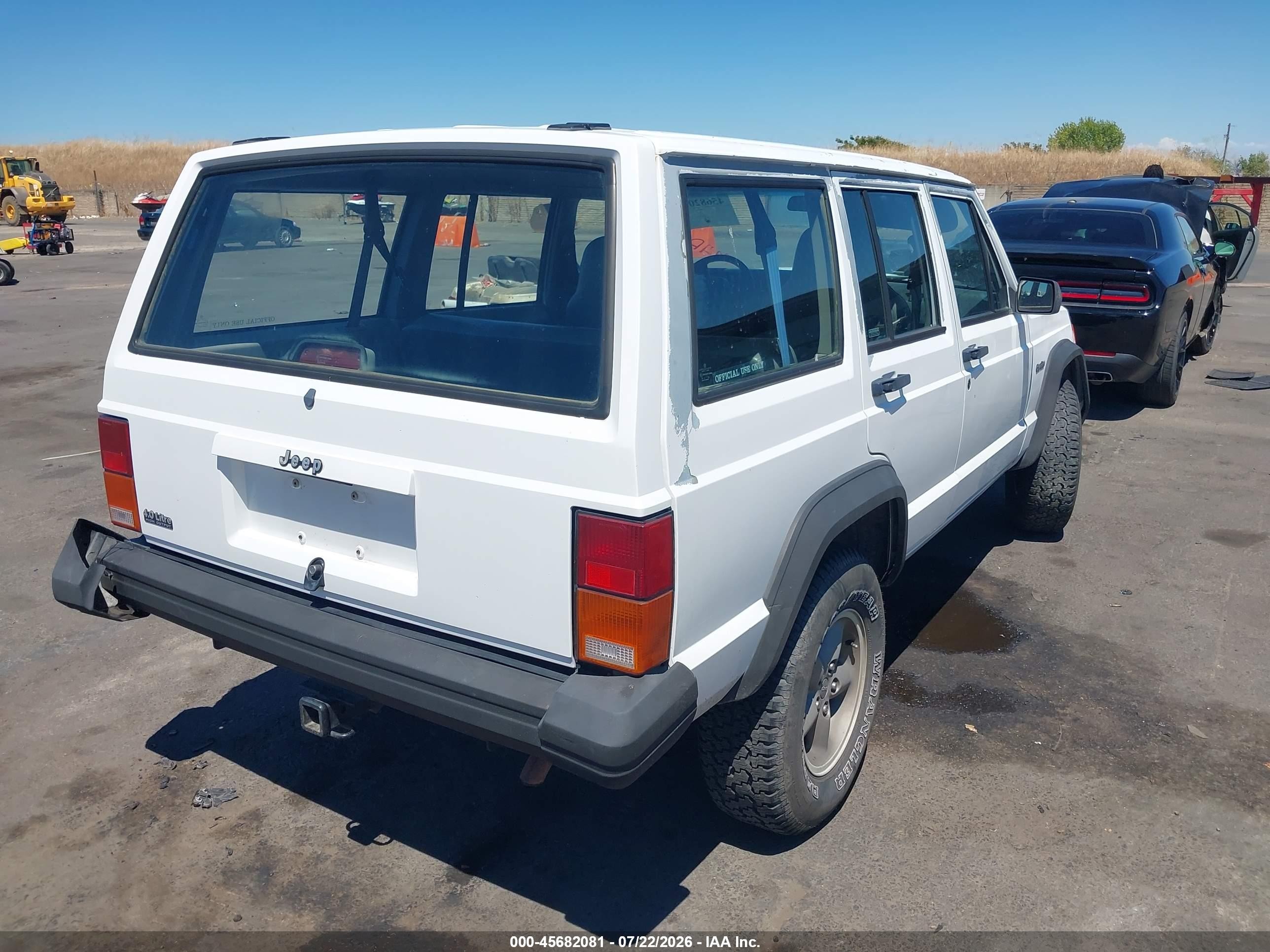 1995 Jeep Cherokee Se White vin: 1J4FJ28S0SL653920