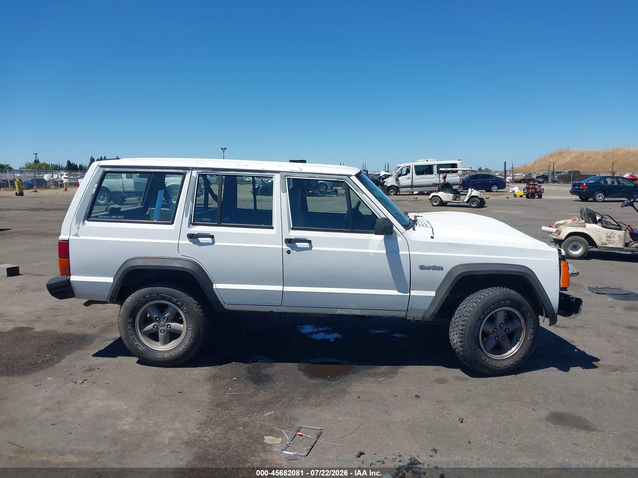 1995 Jeep Cherokee Se White vin: 1J4FJ28S0SL653920