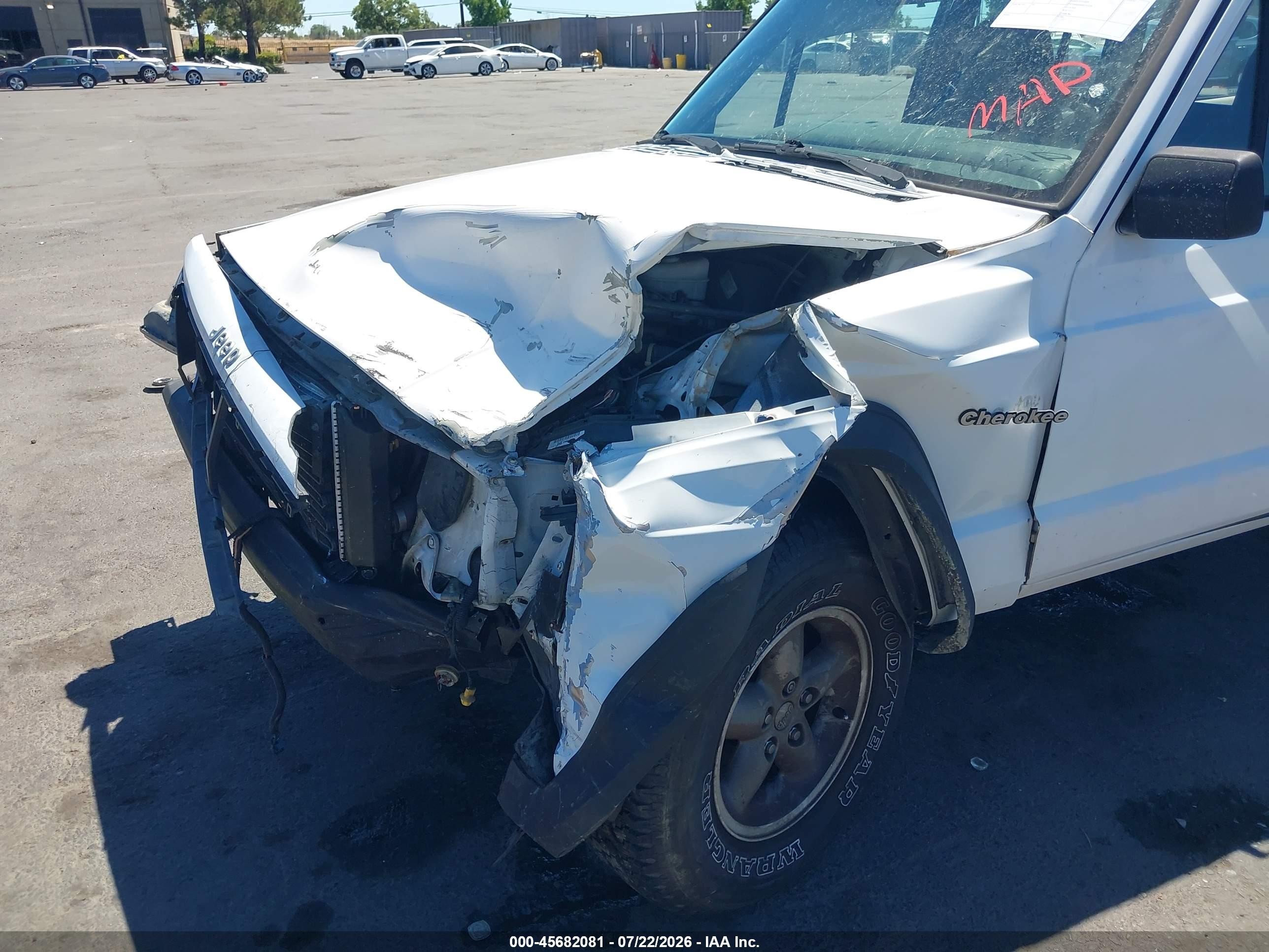1995 Jeep Cherokee Se White vin: 1J4FJ28S0SL653920