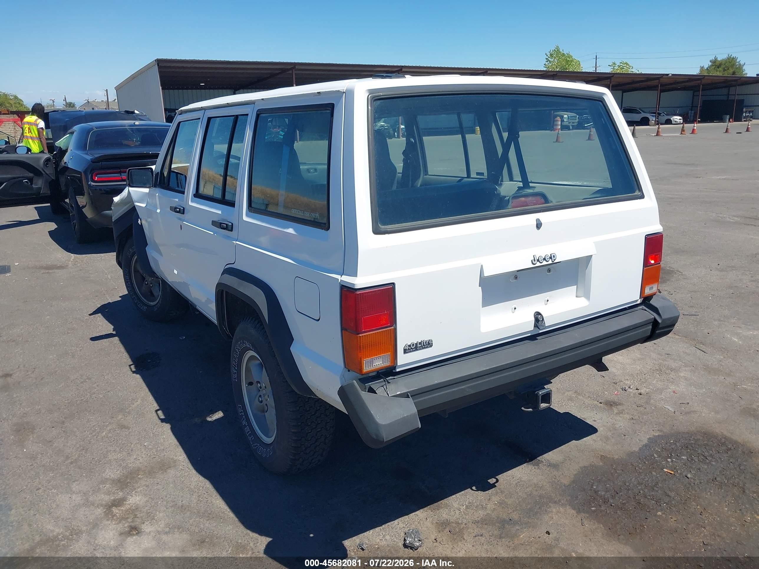 1995 Jeep Cherokee Se White vin: 1J4FJ28S0SL653920