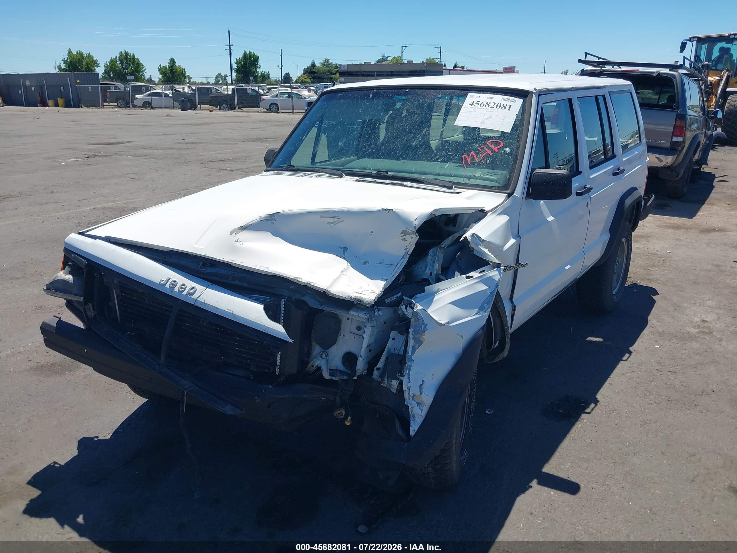 1995 Jeep Cherokee Se White vin: 1J4FJ28S0SL653920
