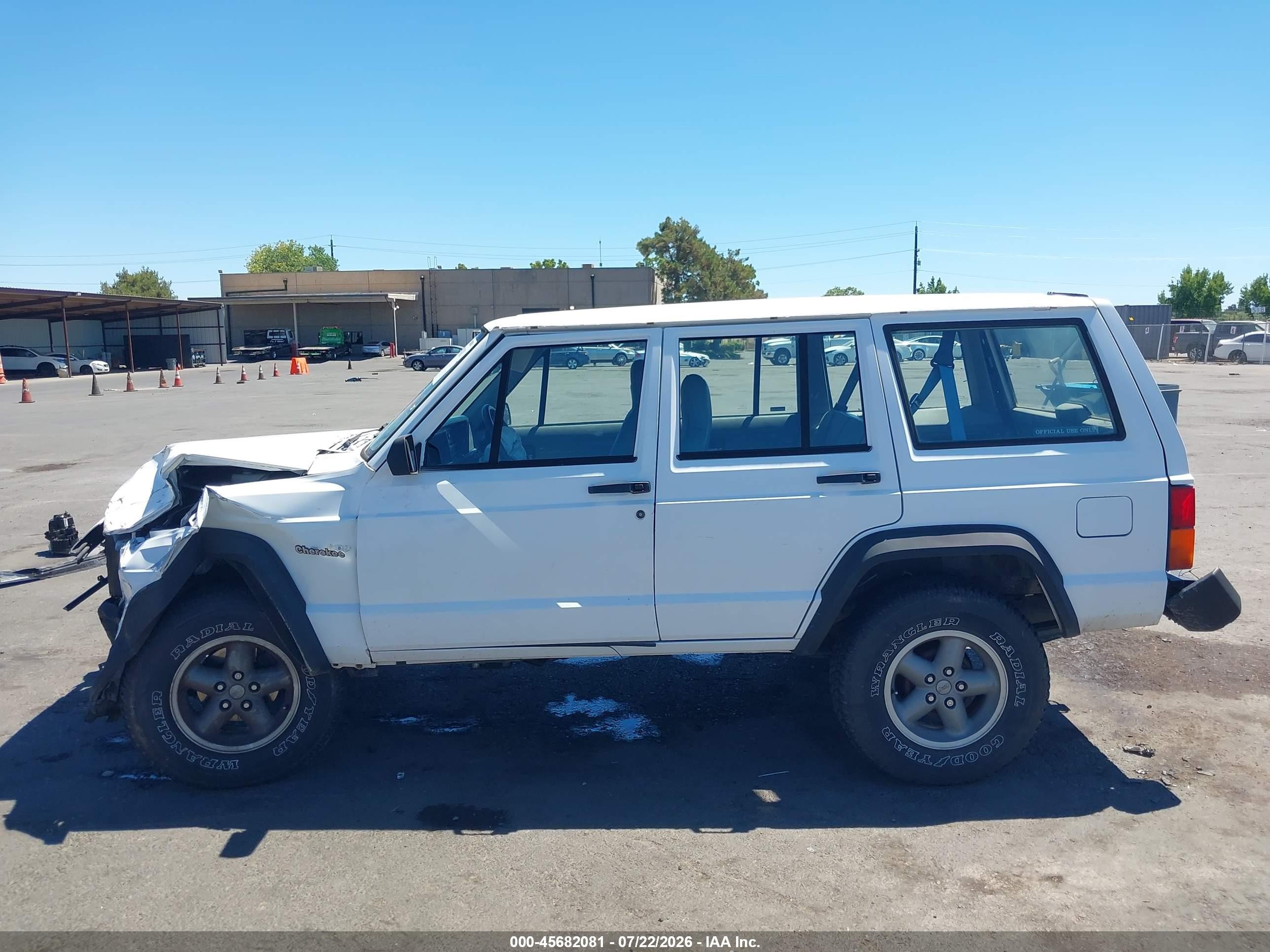 1995 Jeep Cherokee Se White vin: 1J4FJ28S0SL653920