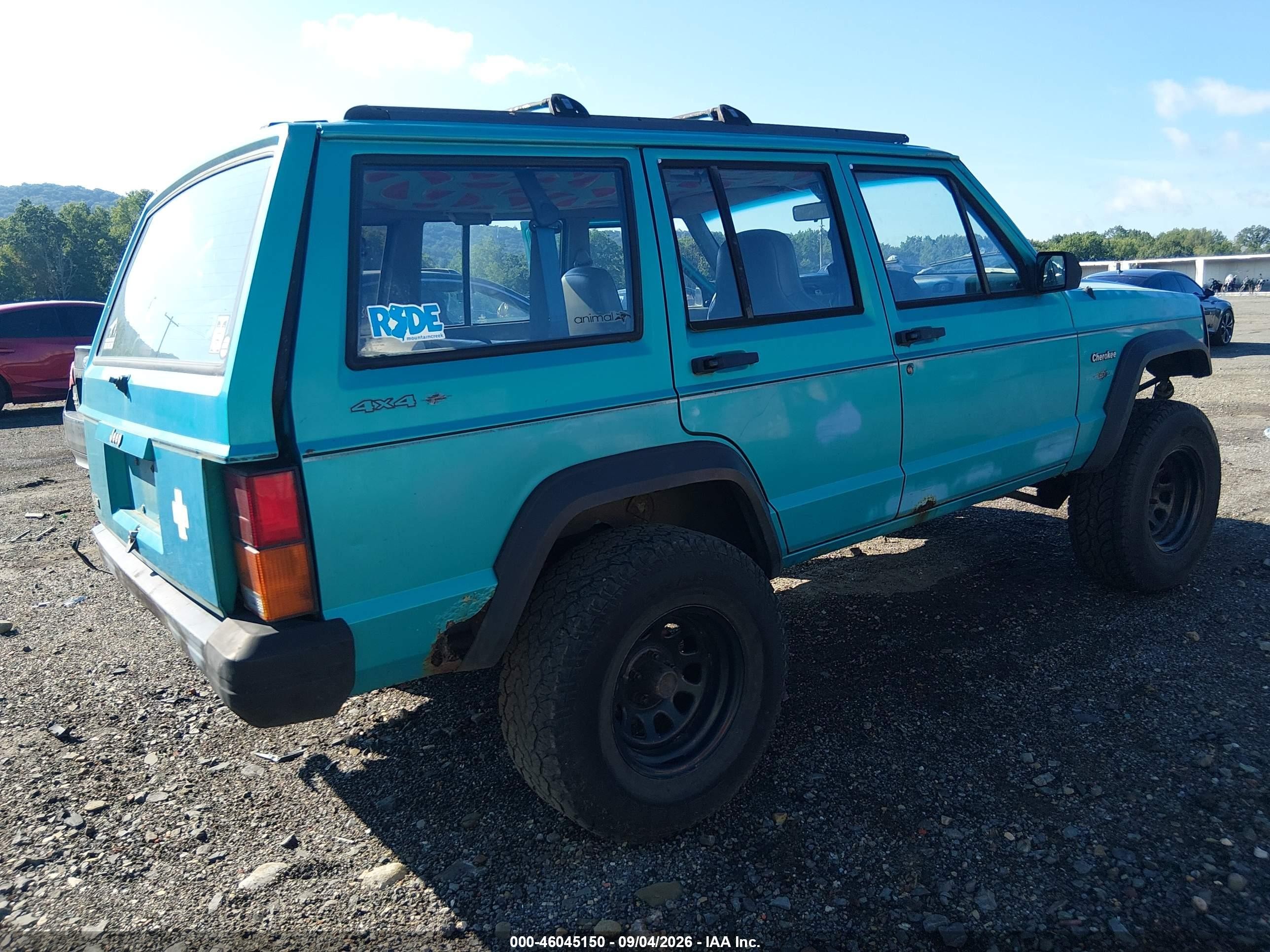 1996 Jeep Cherokee Se Синий vin: 1J4FJ28S1TL216025
