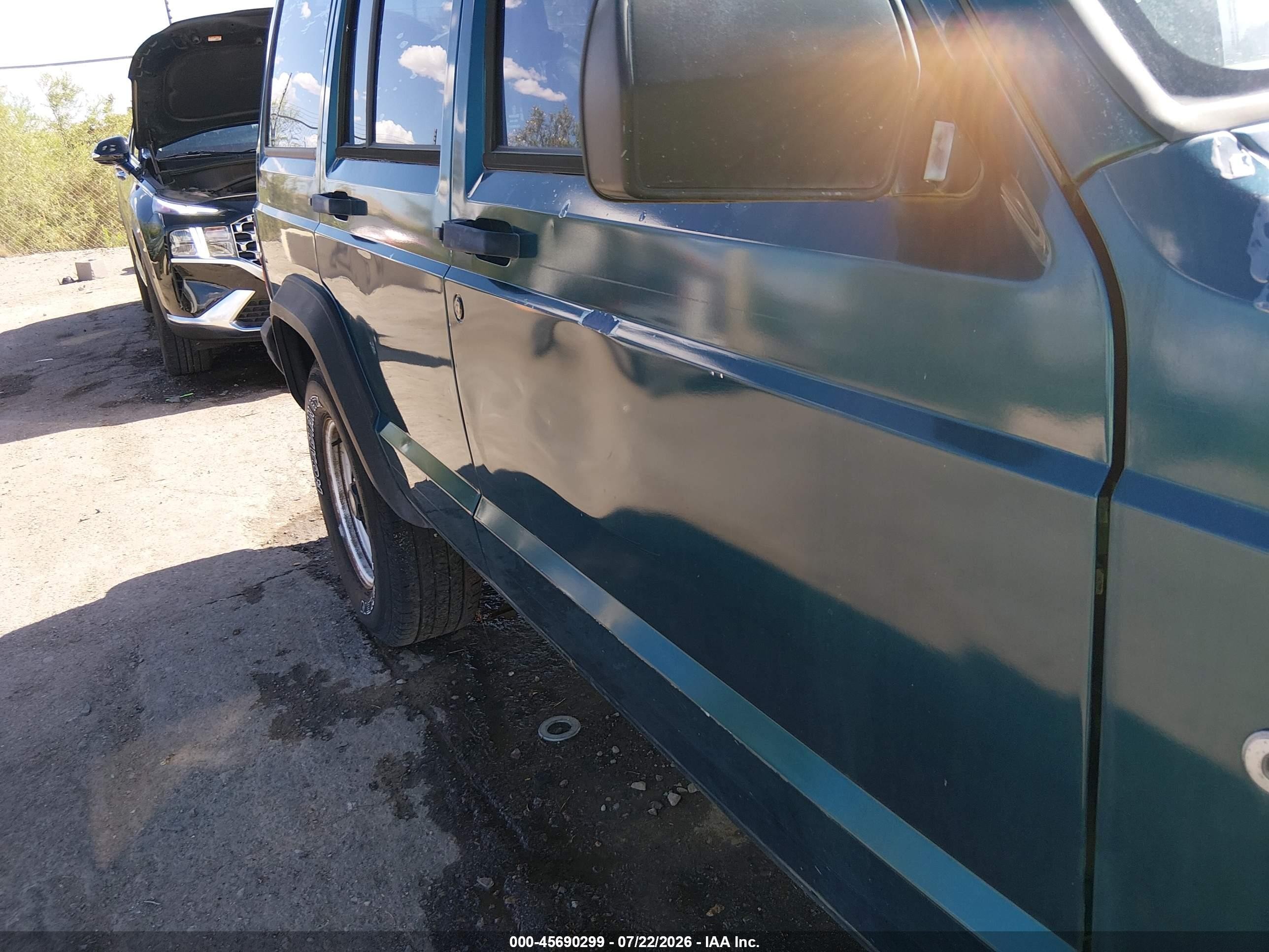 1996 Jeep Cherokee Se Green vin: 1J4FJ28S1TL316268