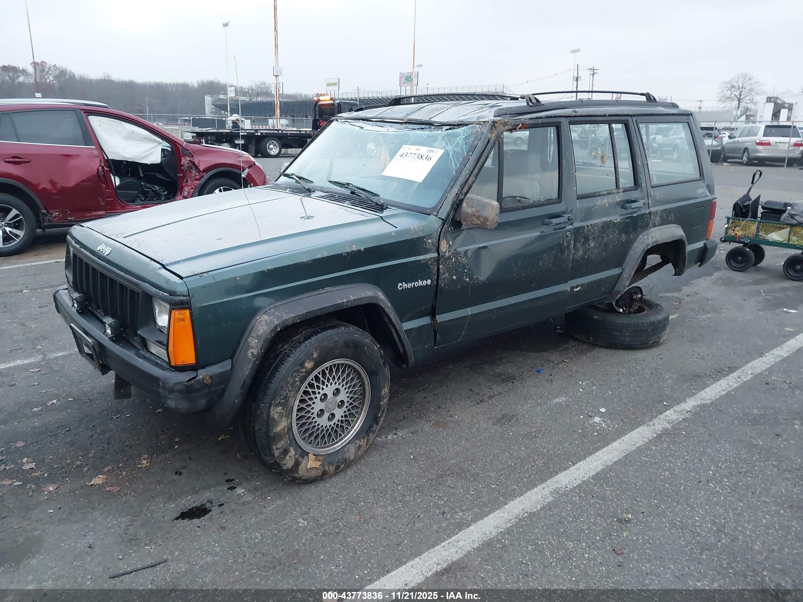 1993 Jeep Cherokee   Green vin: 1J4FJ28S3PL538607
